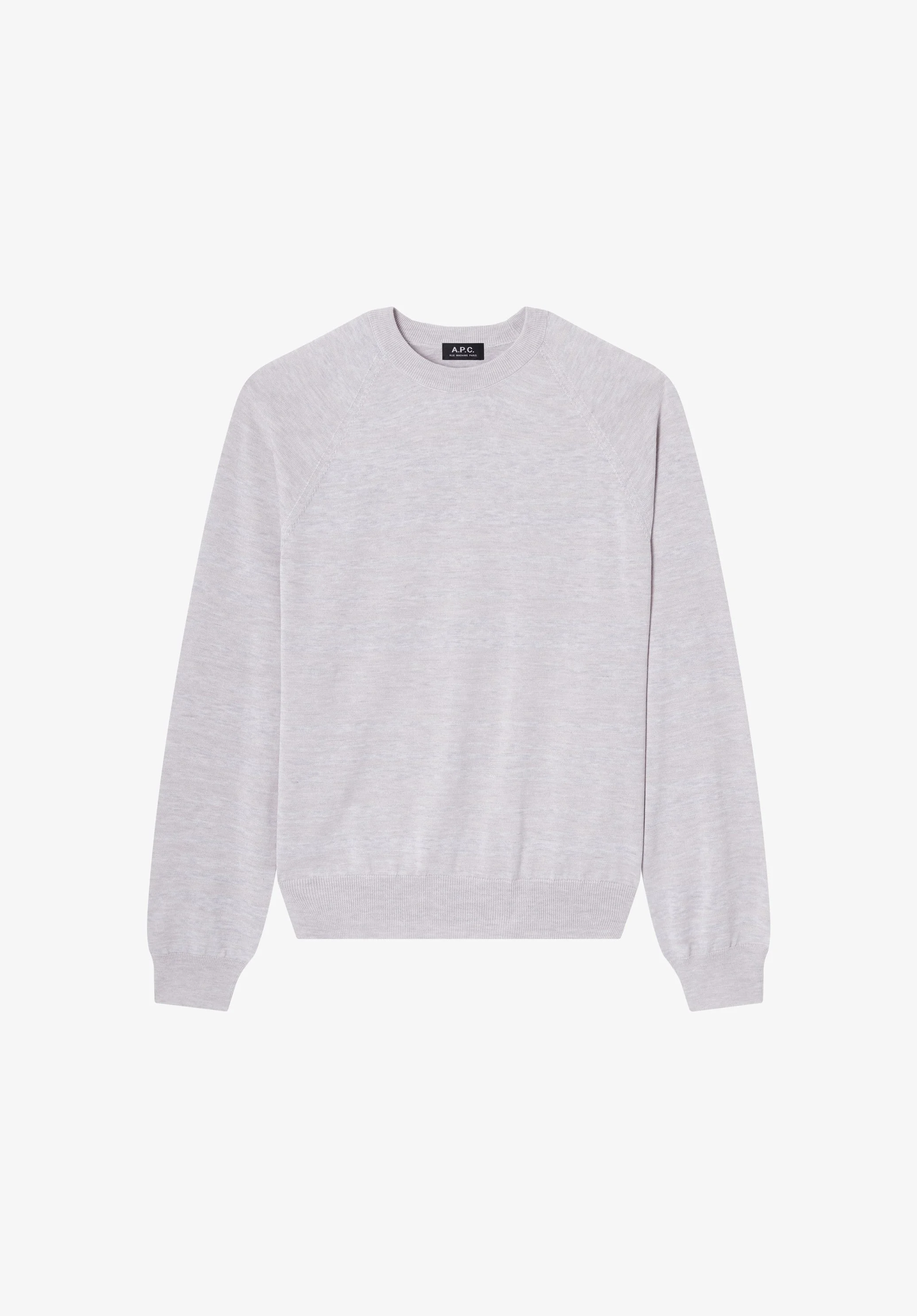 PASCAL SWEATER - GREY RAGLAN-SLEEVE SWEATER - 1