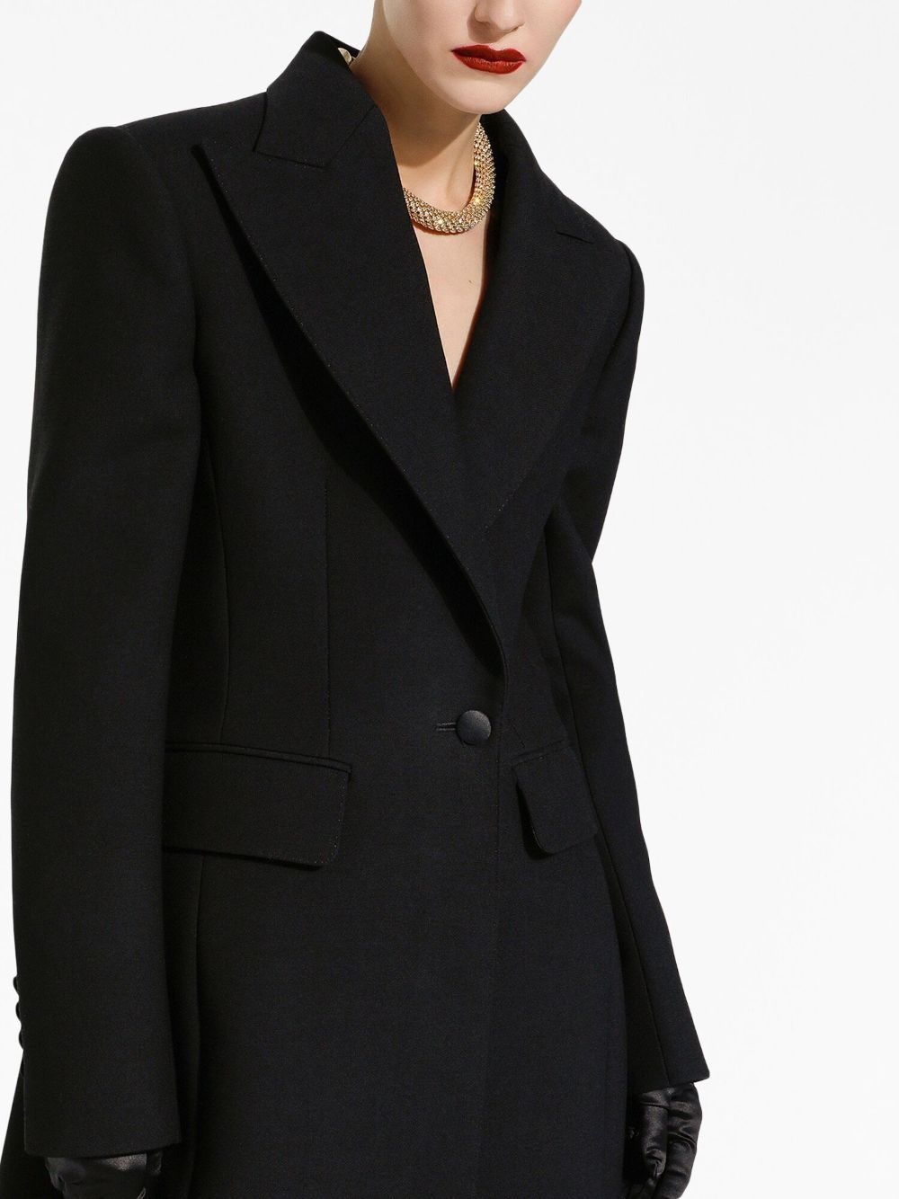 double-breasted long coat - 5