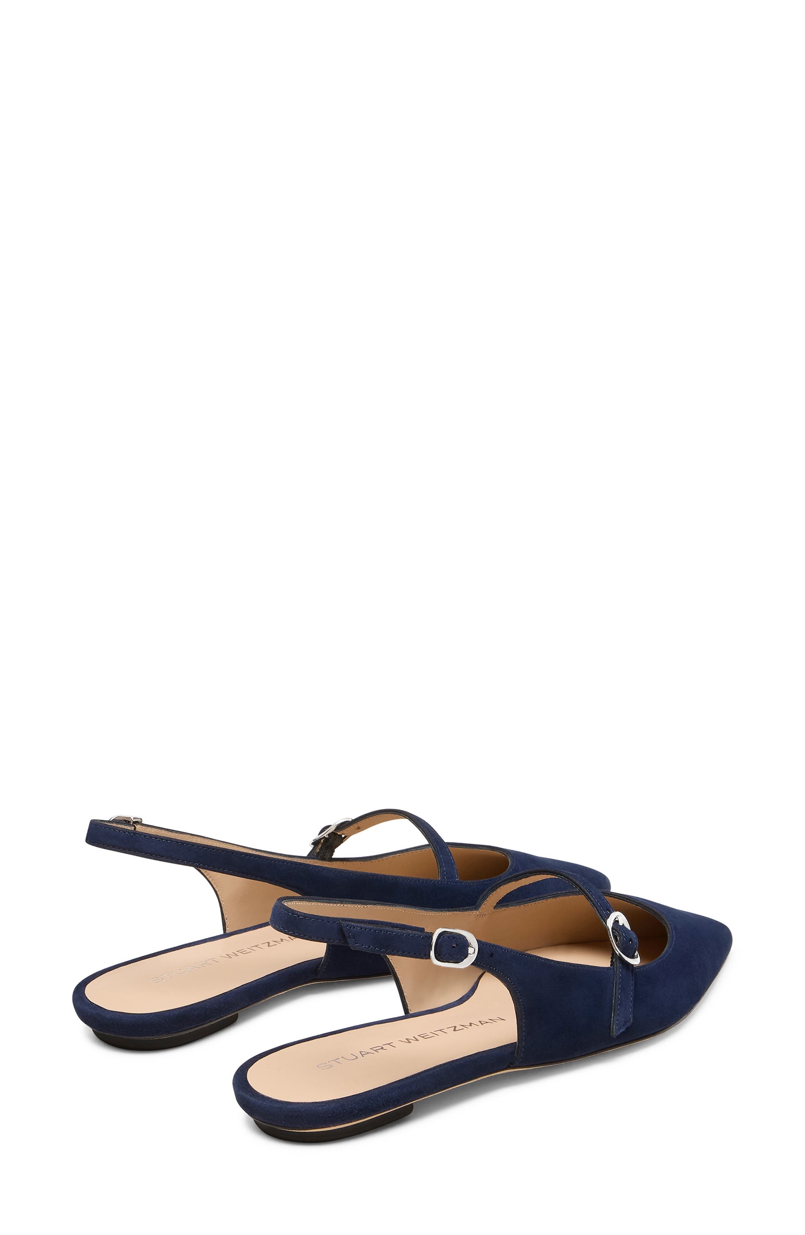 Stuart Weitzman Emilia Mary Jane Slingback Flat in Nice Blue at Nordstrom - 2