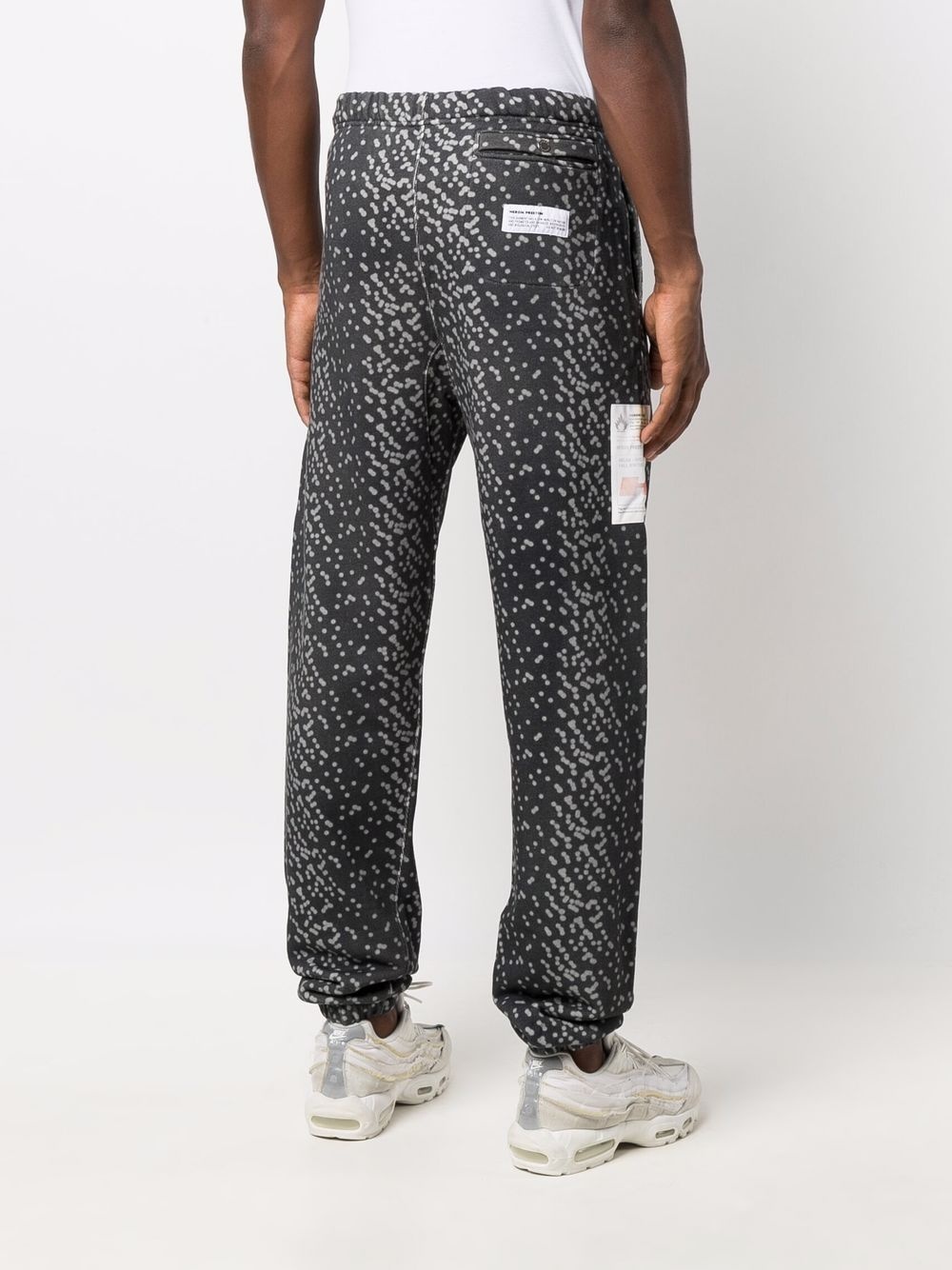 abstract-spot track pants - 4