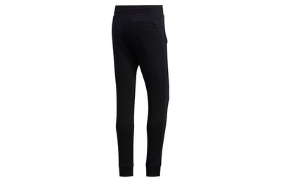 adidas adidas neo M Faves Tp logo Bundle Feet Casual Sports Long Pants Black FU1046 outlook