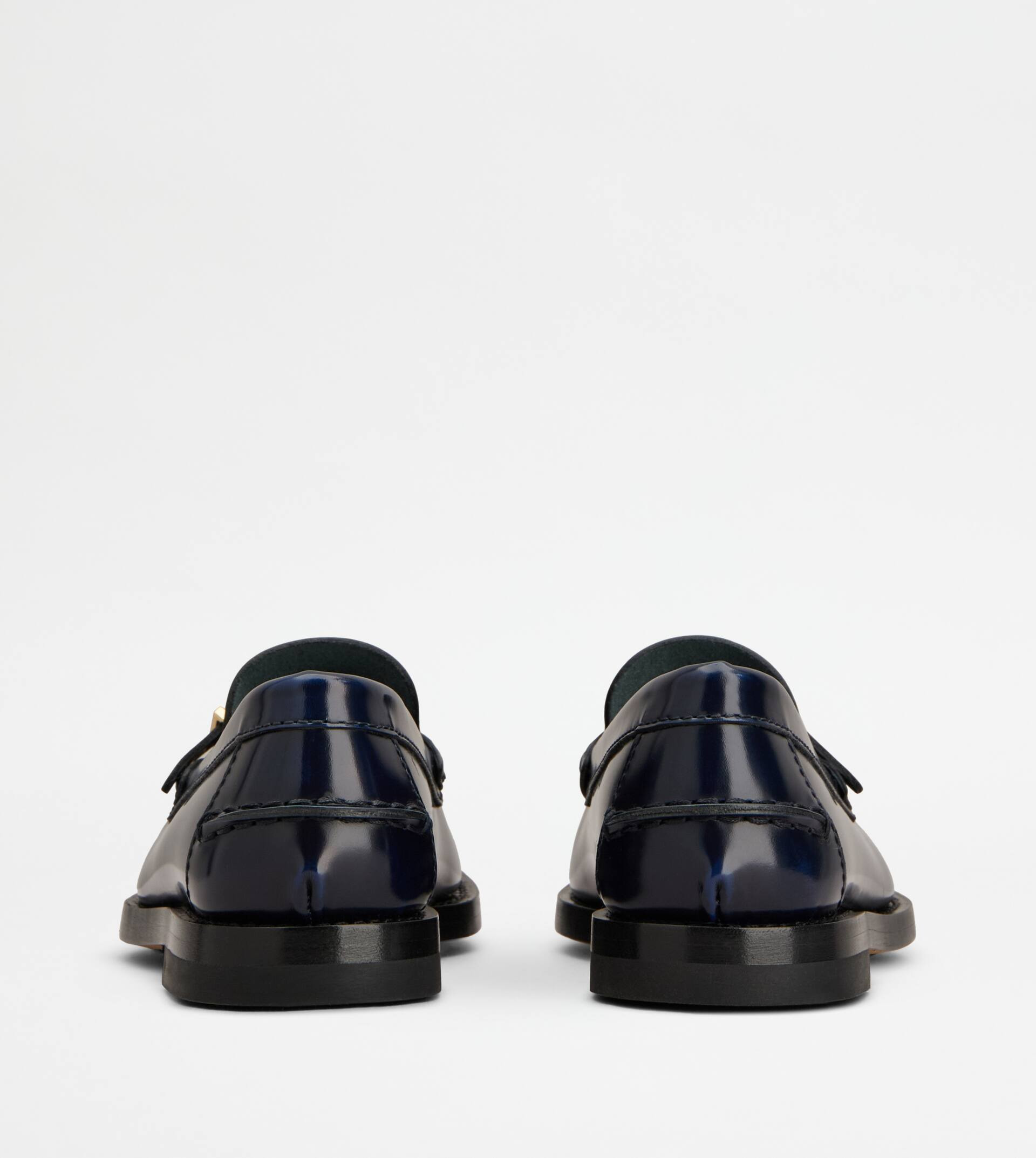 LOAFERS IN LEATHER - BLUE - 3