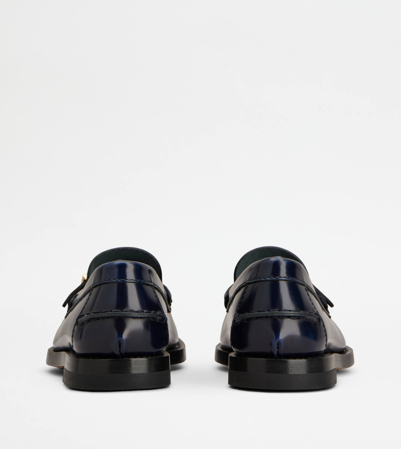 Tod's LOAFERS IN LEATHER - BLUE outlook