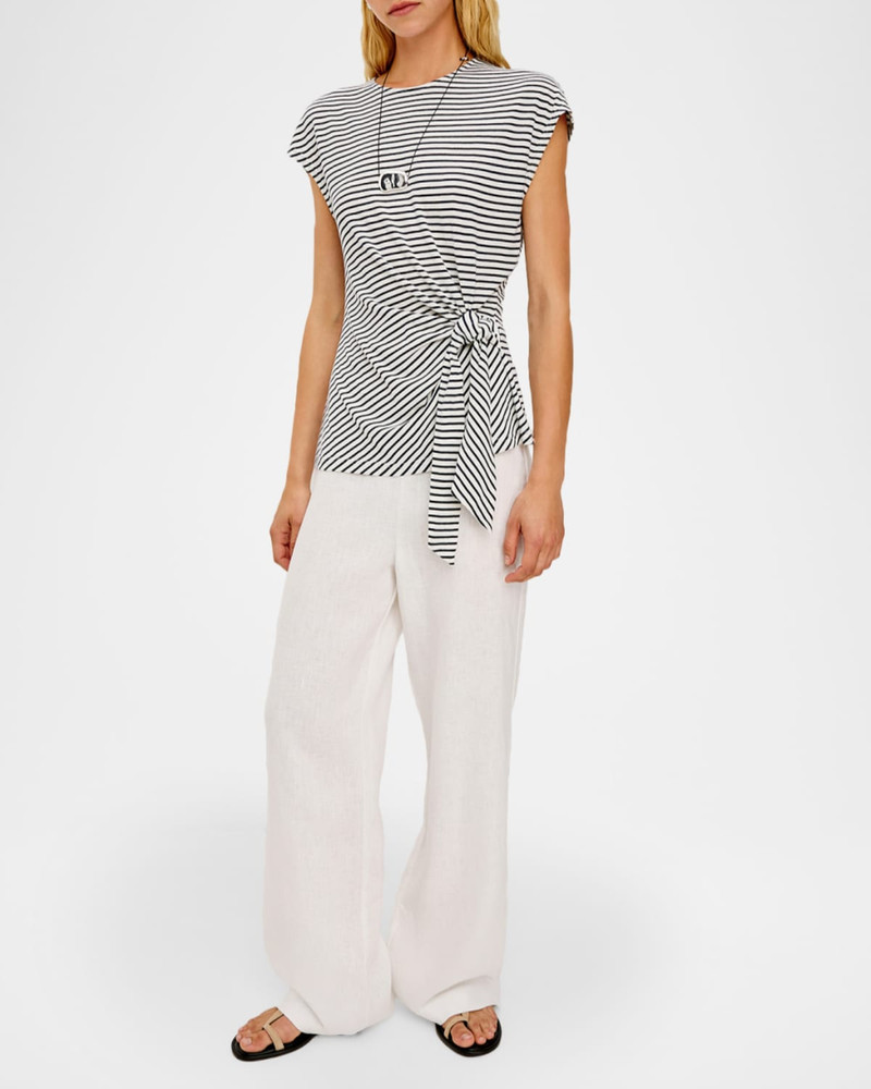 Rails Gabbie Striped Cotton Short-Sleeve Top outlook