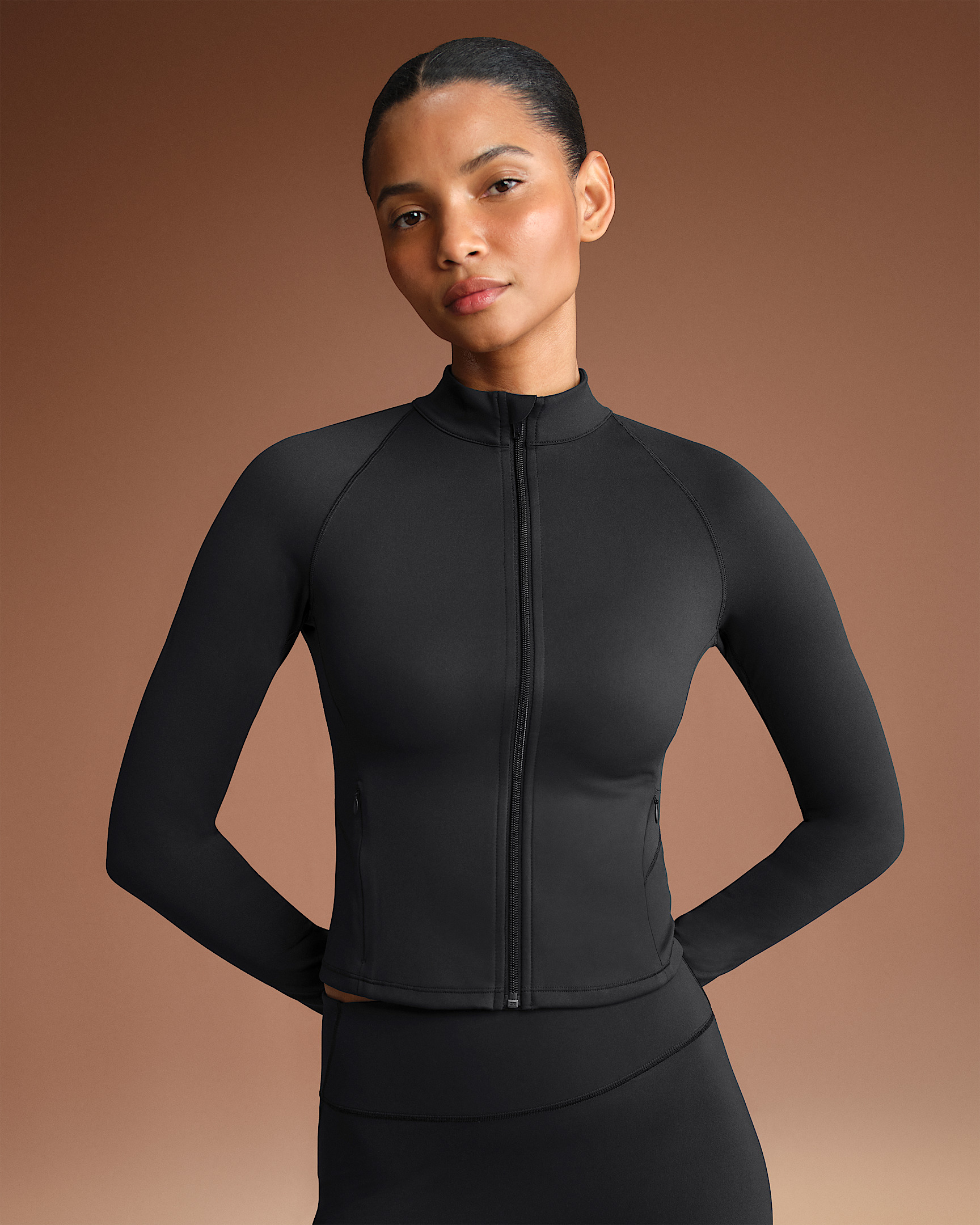 NikeSKIMS Matte Women's Mock-Neck Full-Zip Jacket - 1