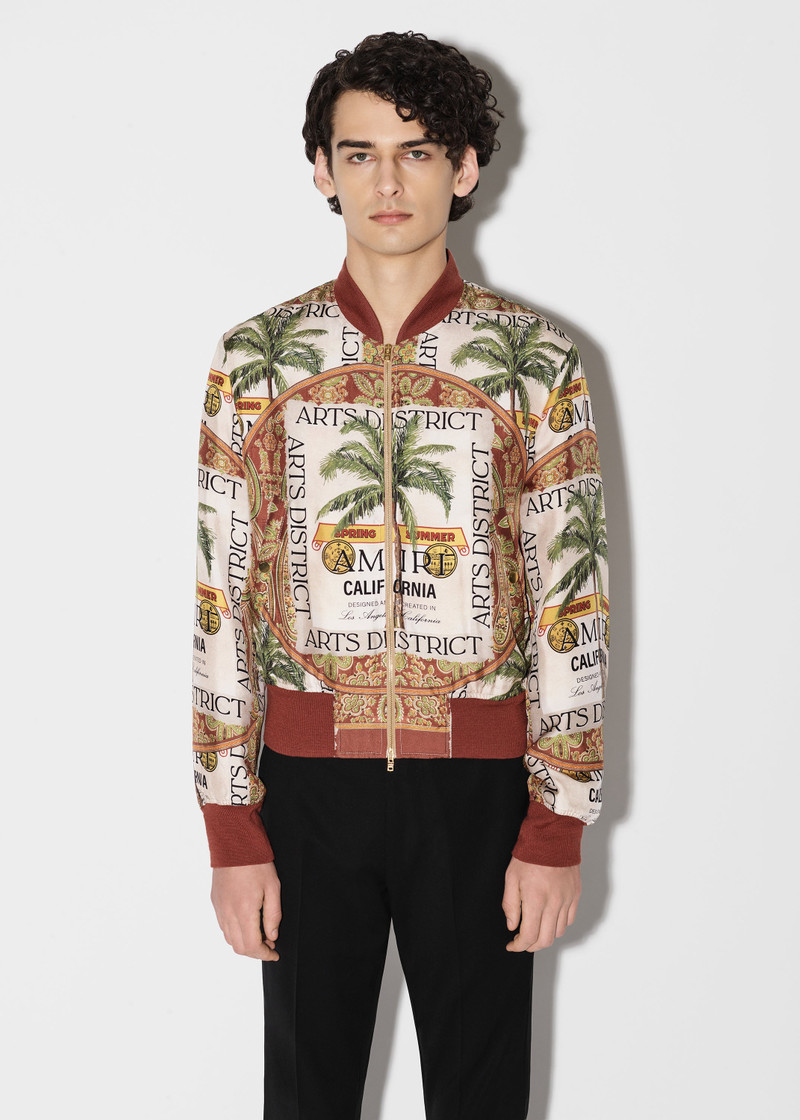 AMIRI AMIRI RUM LABEL BOMBER JACKET outlook