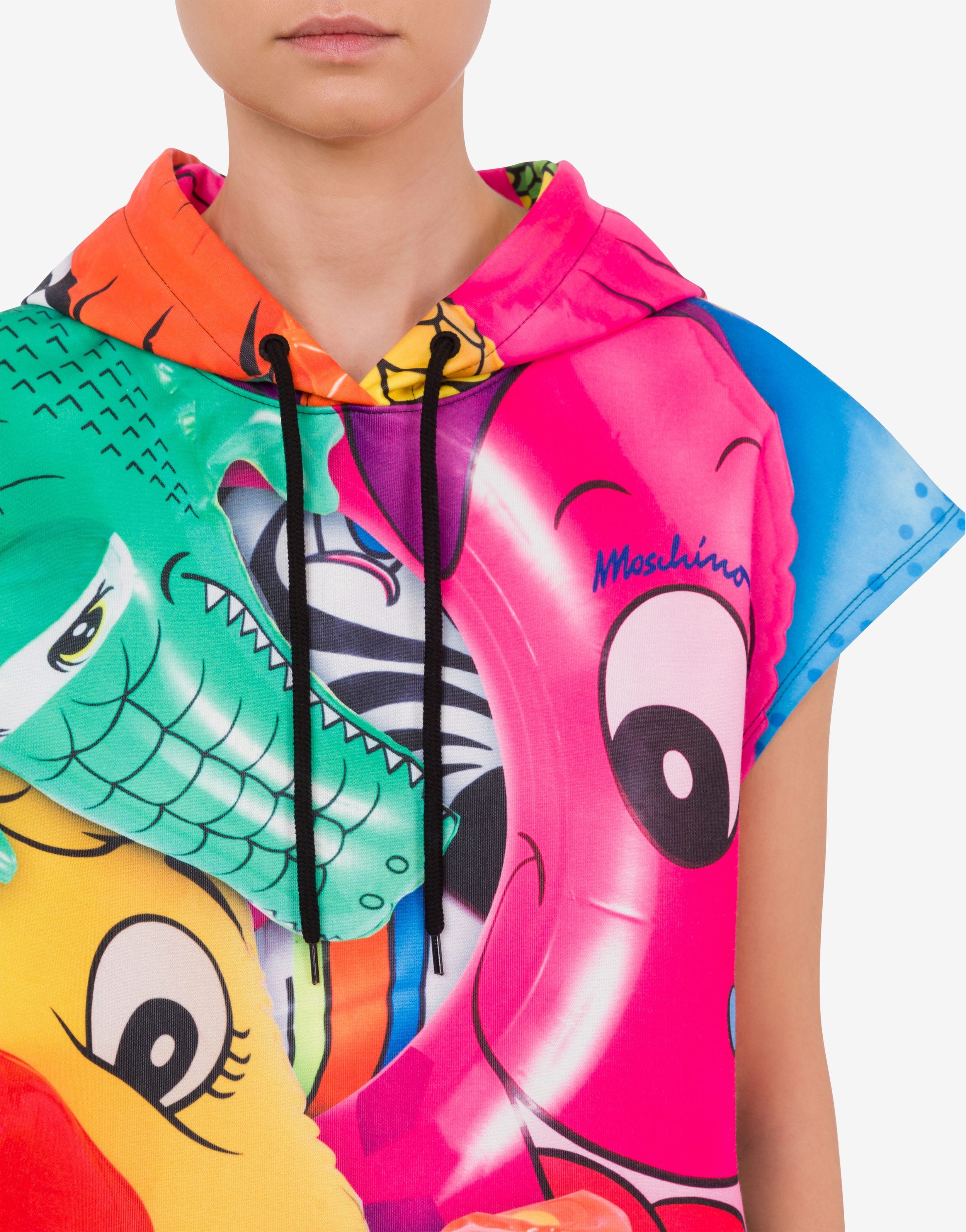 INFLATABLE ANIMALS SLEEVELESS SWEATSHIRT - 4