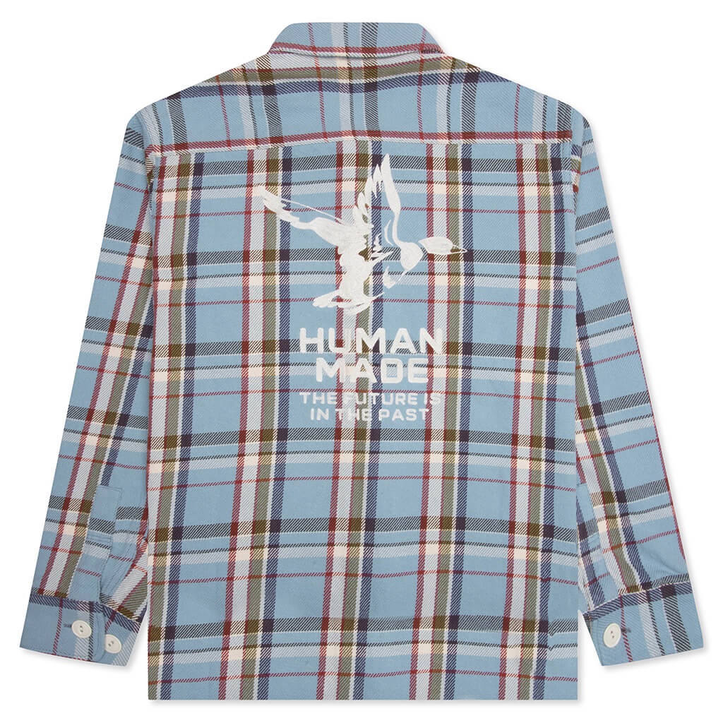 CHECK SHIRT - BLUE - 2