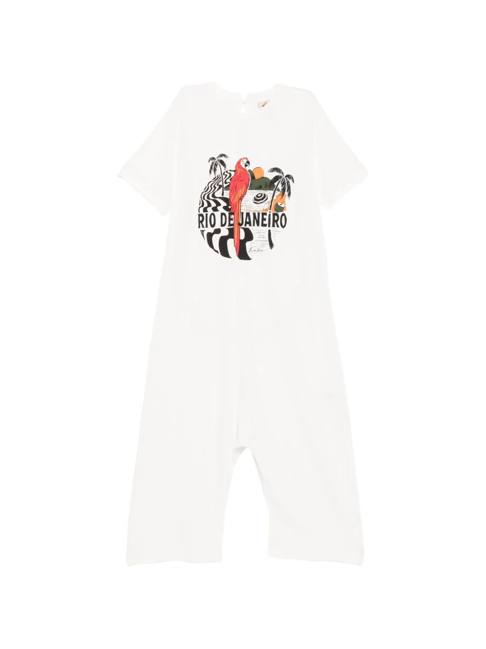 graphic-print jumpsuit - 1