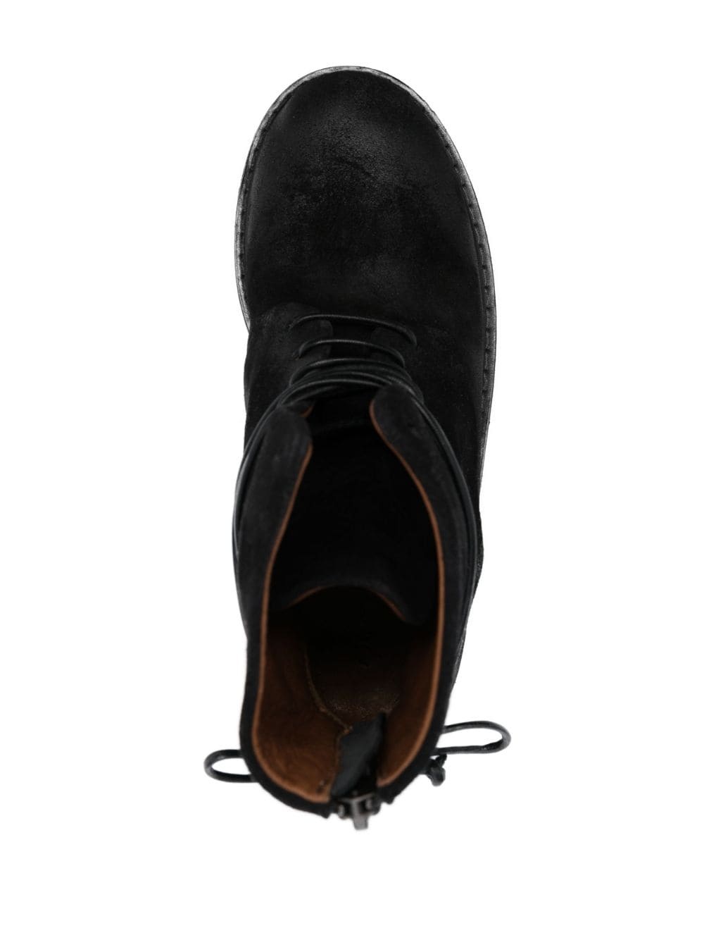 lace-up suede boots - 4