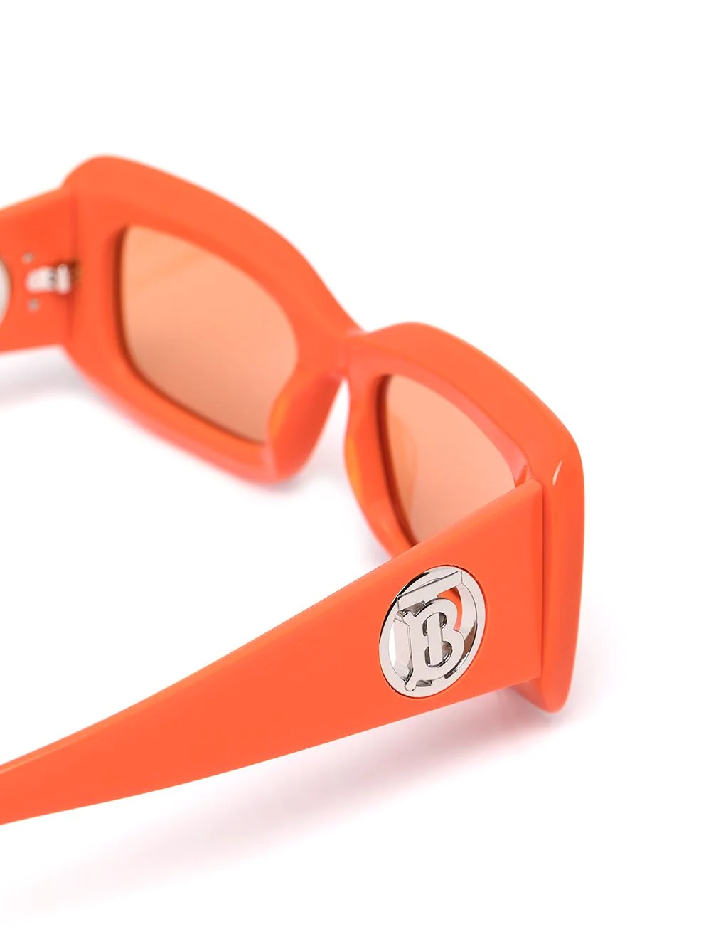 logo-plaque tinted sunglasses - 3