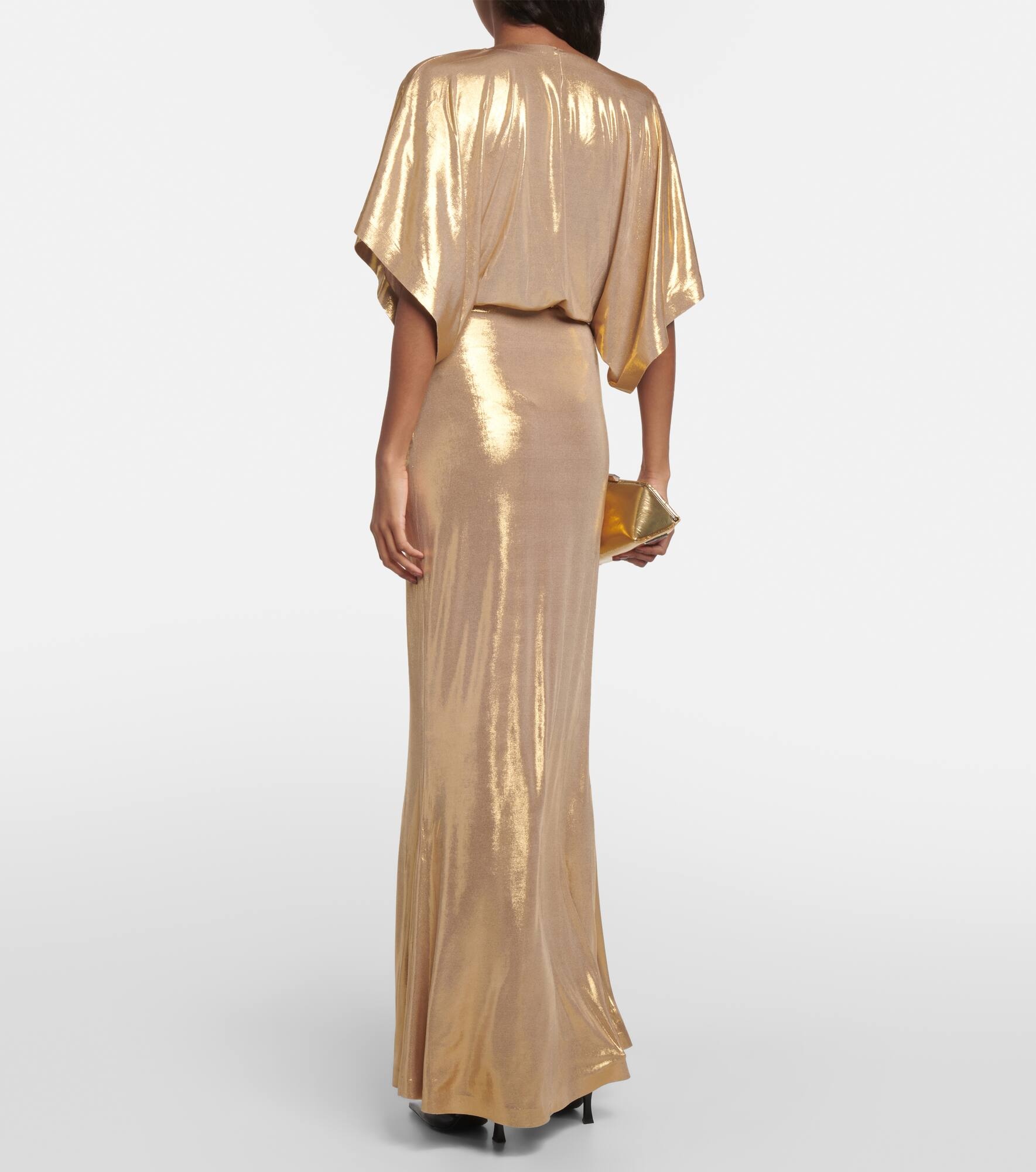 Obie metallic jersey maxi dress - 3