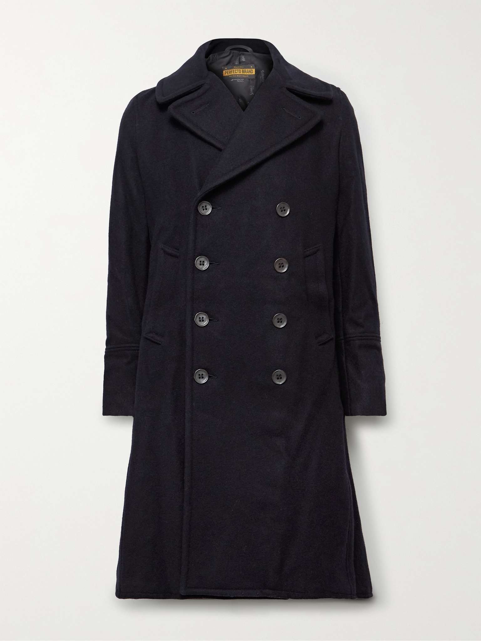 Slim-Fit Double-Breasted Wool-Blend Coat - 1