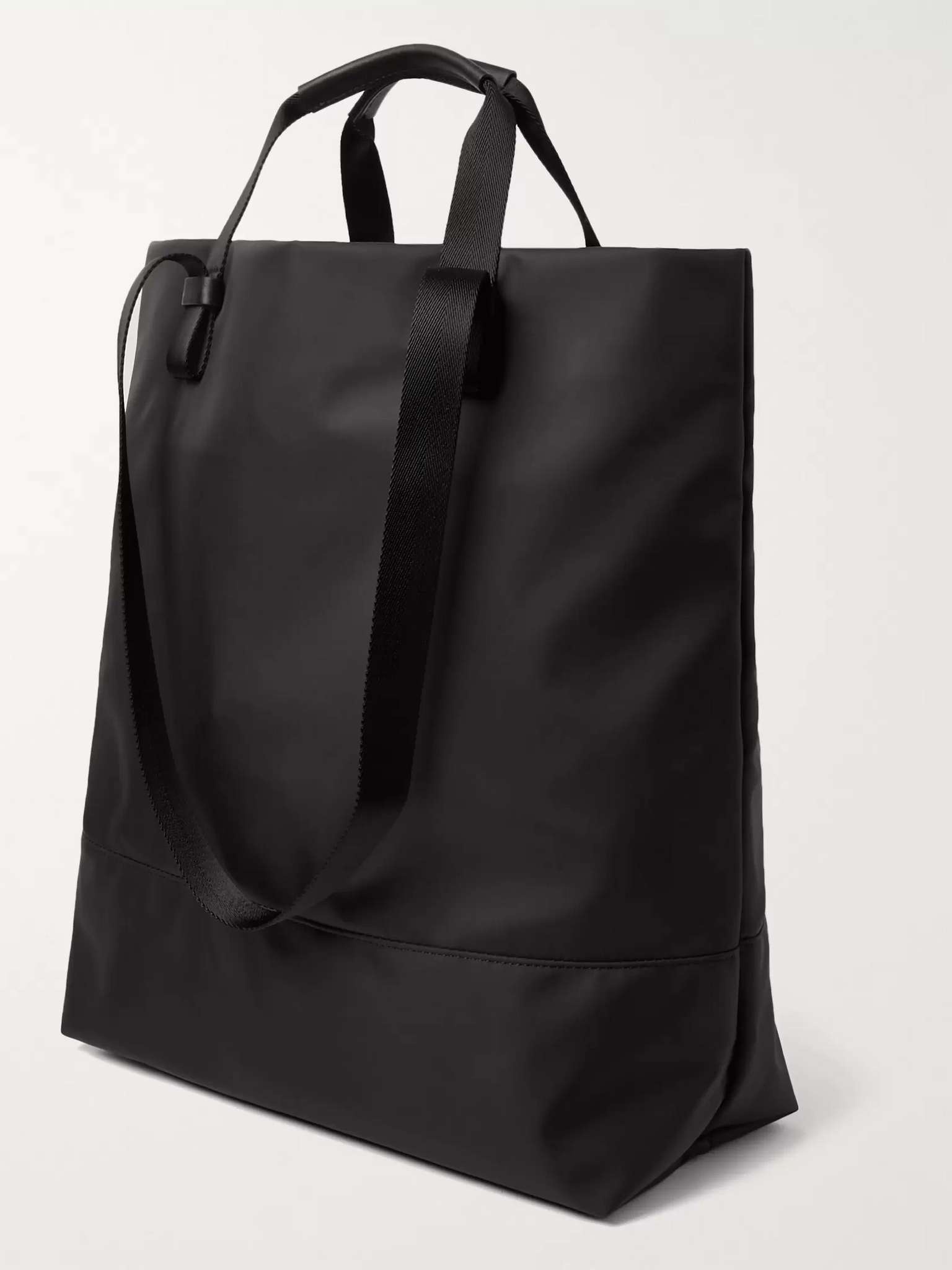 Dayton Leather-Trimmed Nylon Tote Bag - 4