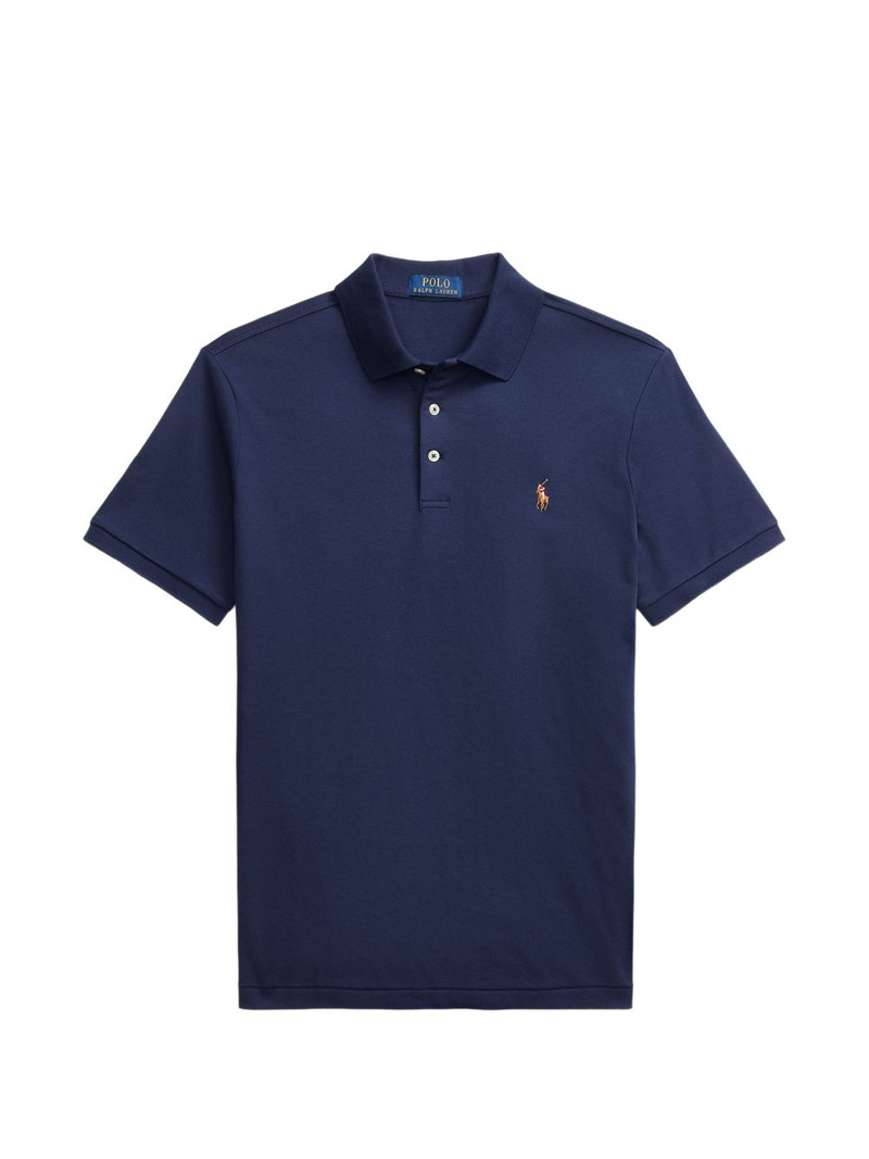logo-embroidered polo shirt 1