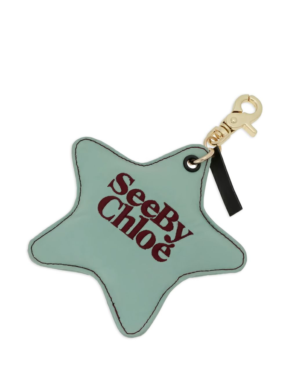 star-shaped embroidered keyring - 1
