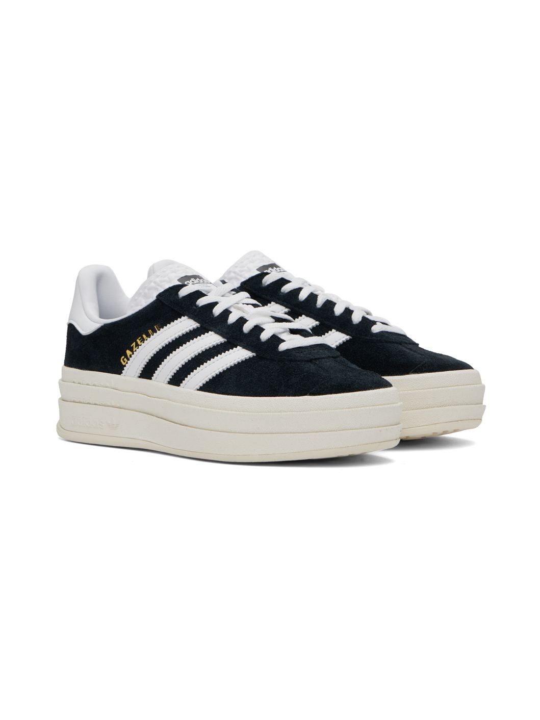 Black Gazelle Bold Sneakers - 4