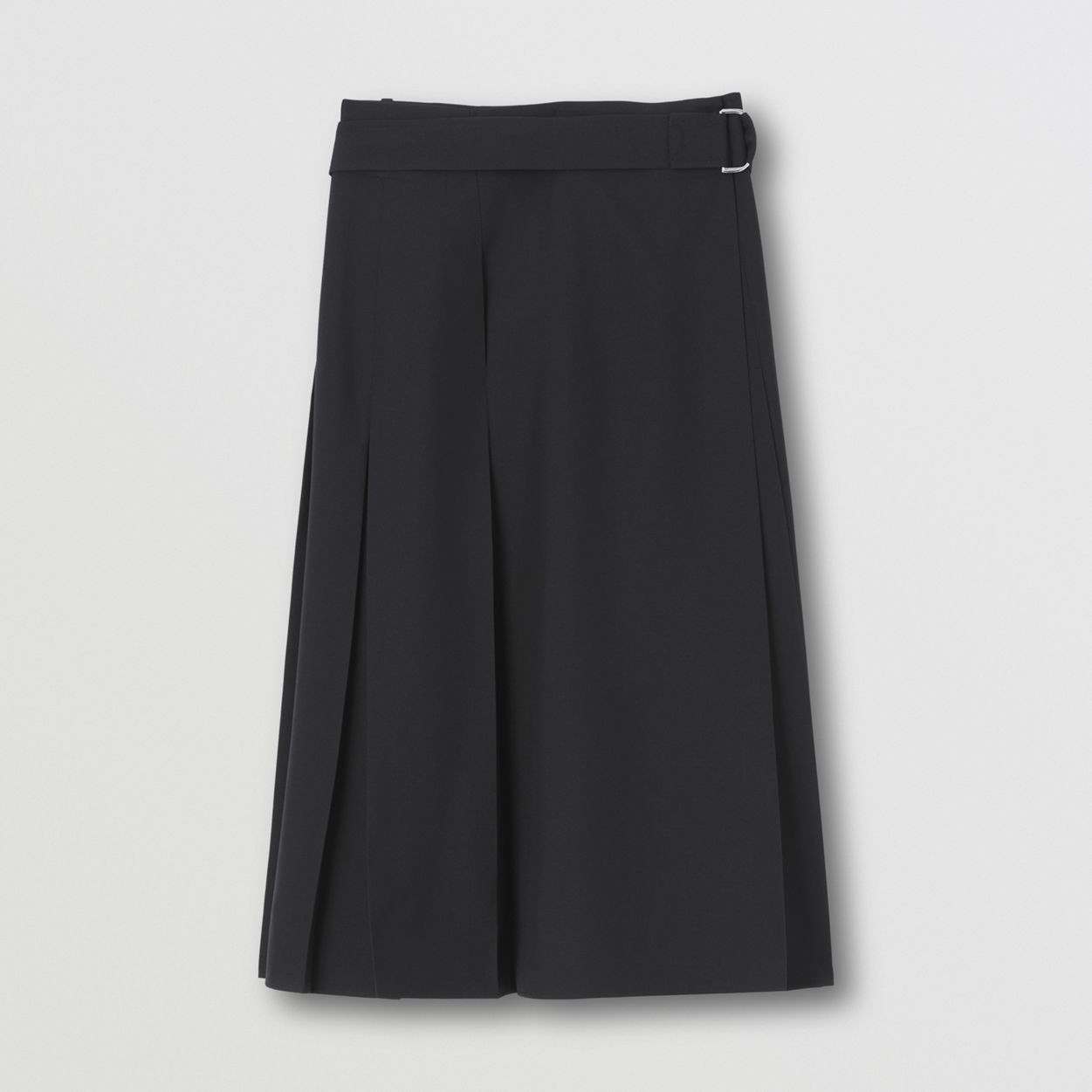 D-ring Detail Wool Pleated Skirt - 1