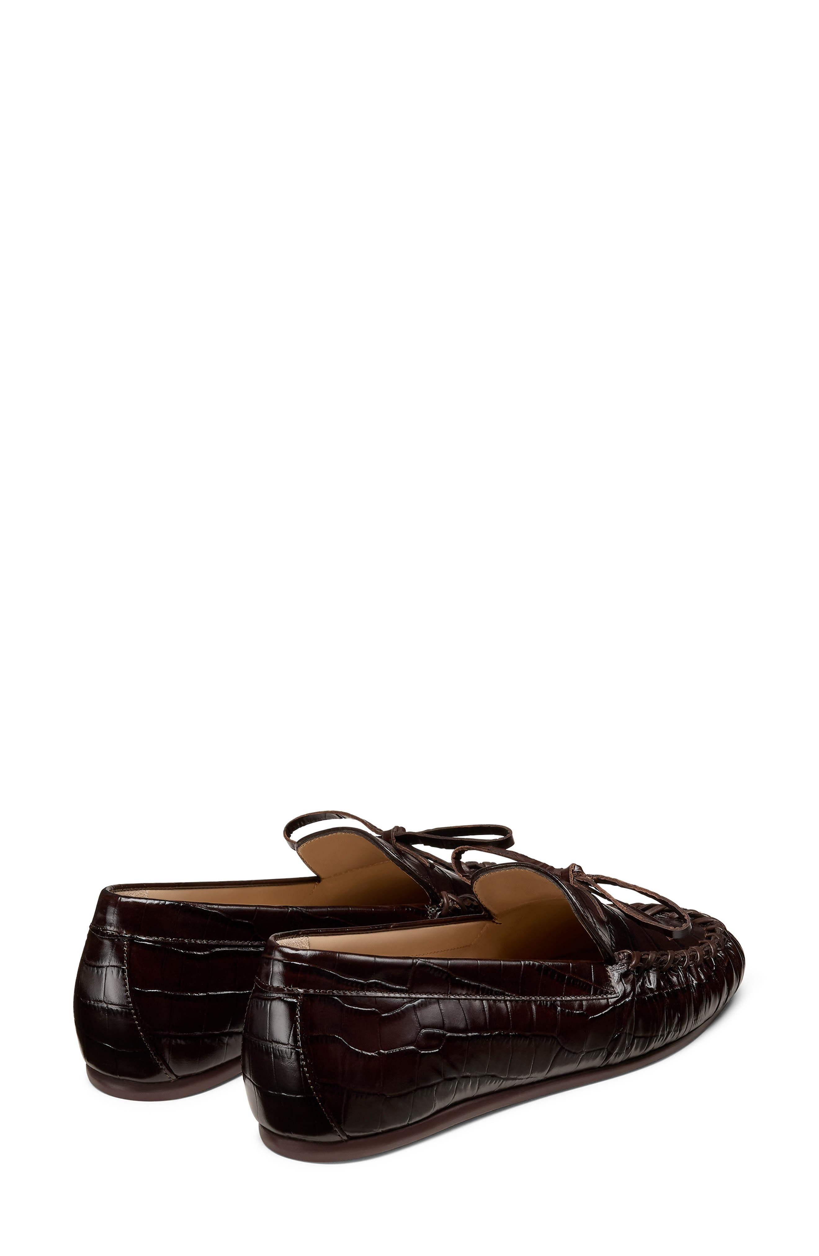 Stuart Weitzman Britt Bow Loafer in Walnut at Nordstrom - 4
