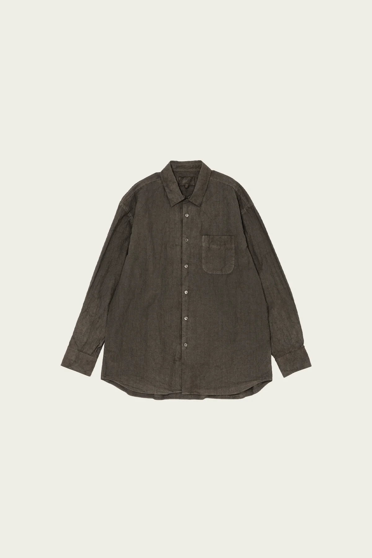Regular Collar Shirt - Mugwort - 1