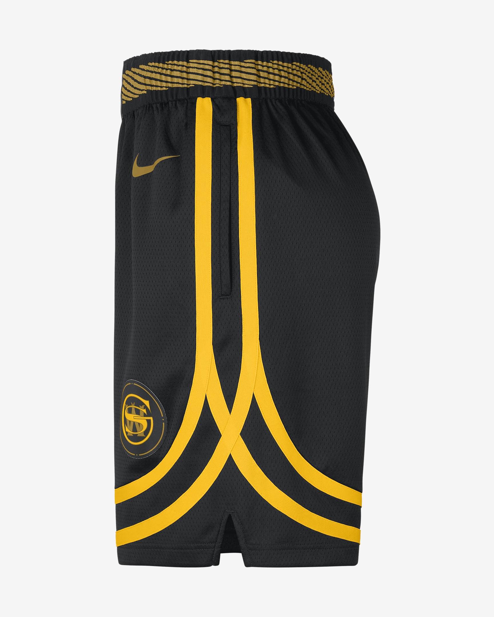 Golden State Warriors 2023/24 City Edition Nike Men's Dri-FIT NBA Swingman Shorts - 3