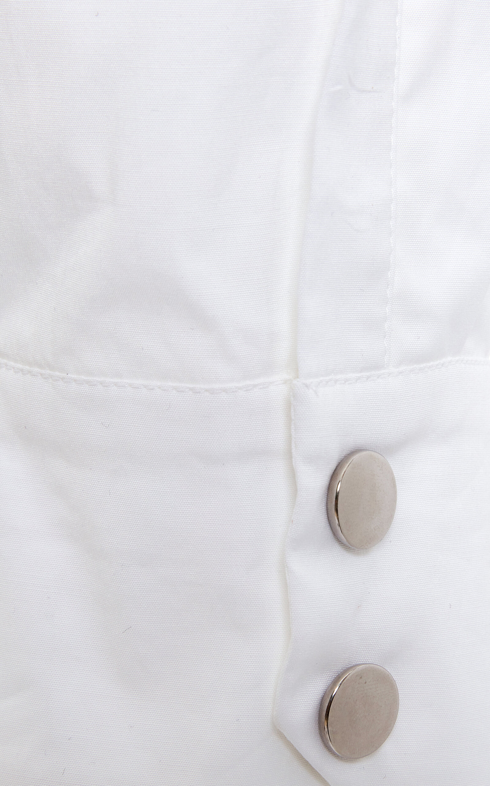 Asymmetric Collar Shirt white - 5