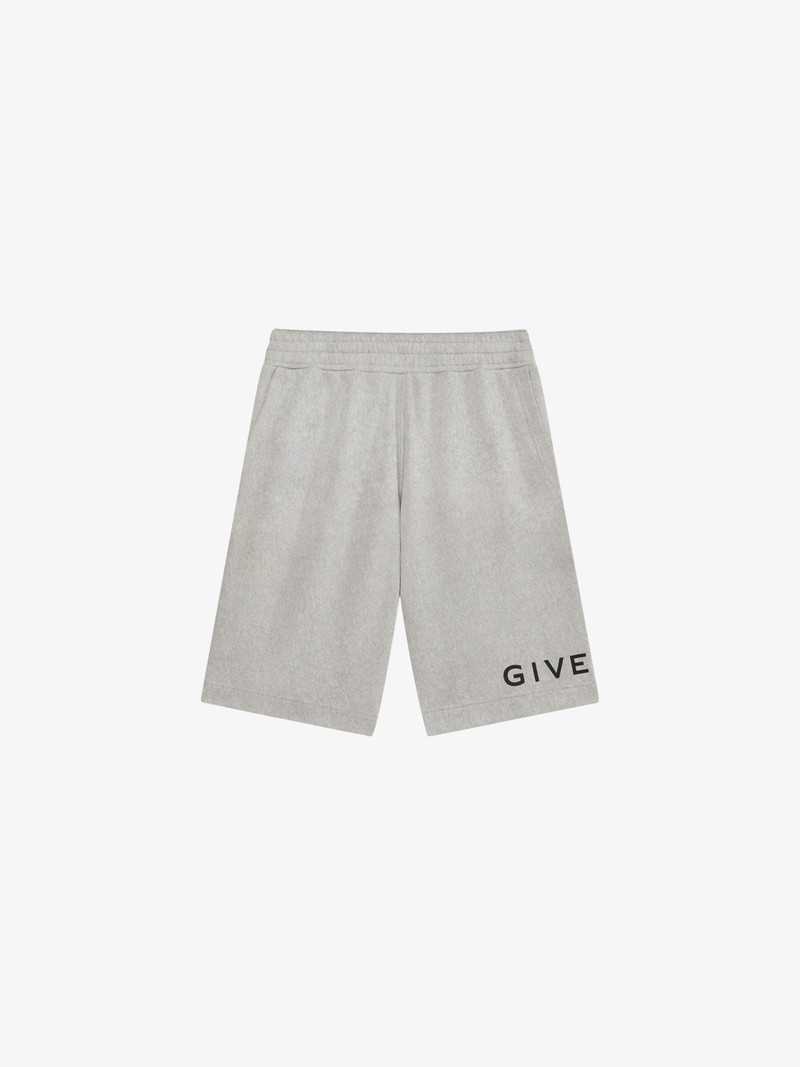GIVENCHY ARCHETYPE BERMUDA SHORTS IN FLEECE 1
