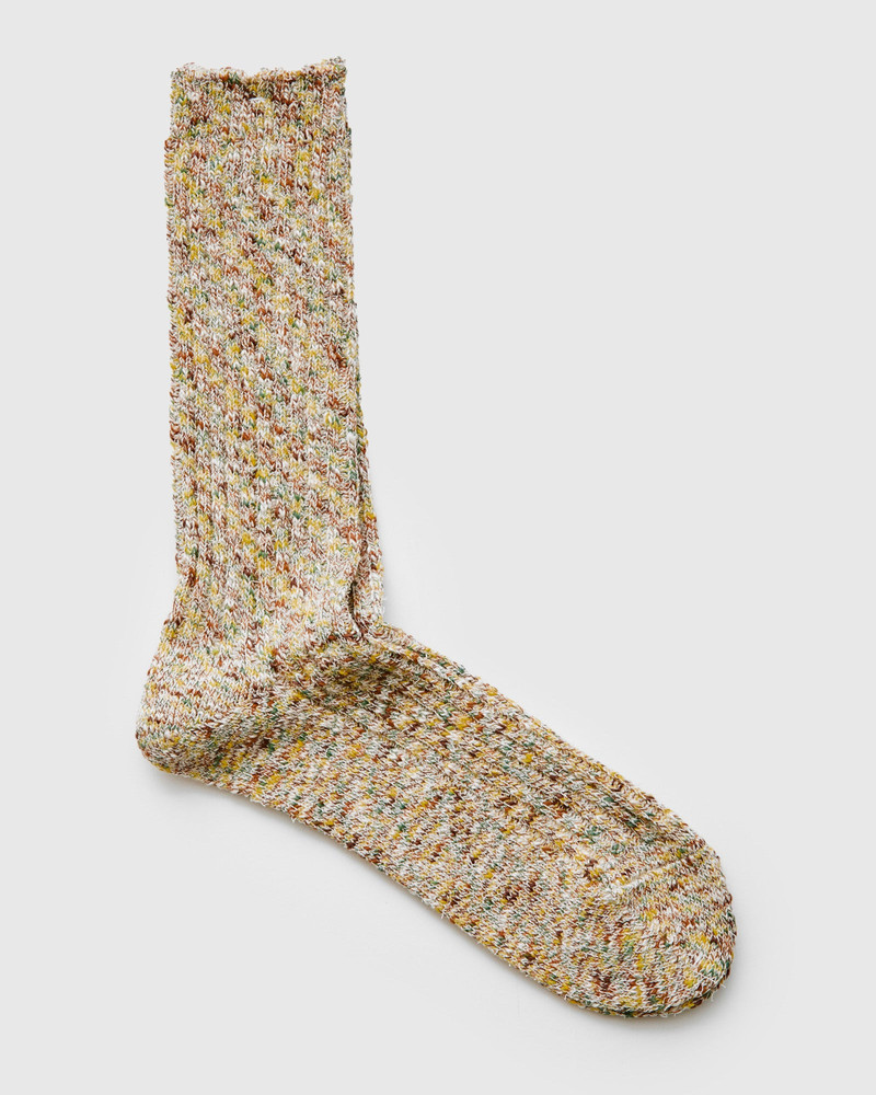 ANONYMOUSISM Homespun Yarn Crew Sock in Grassland outlook