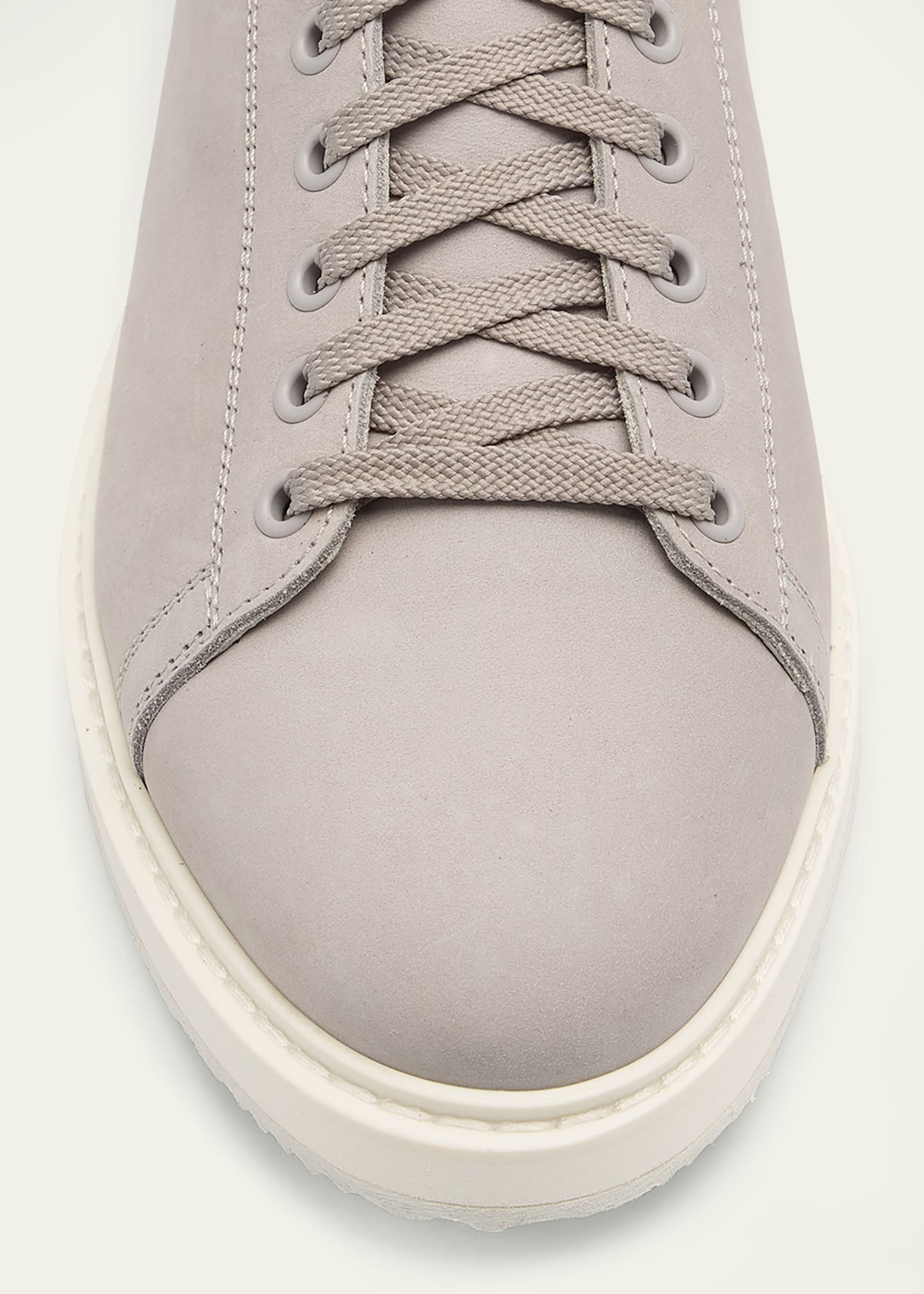 Men's Low-Top Leather Sneakers - 5