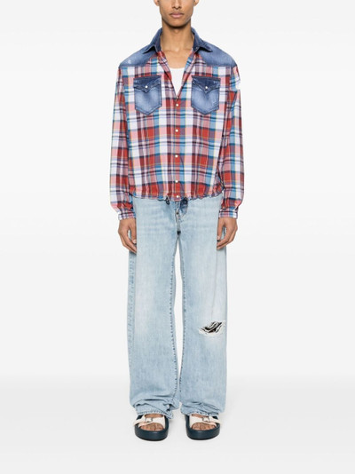 DSQUARED2 panelled cotton shirt outlook