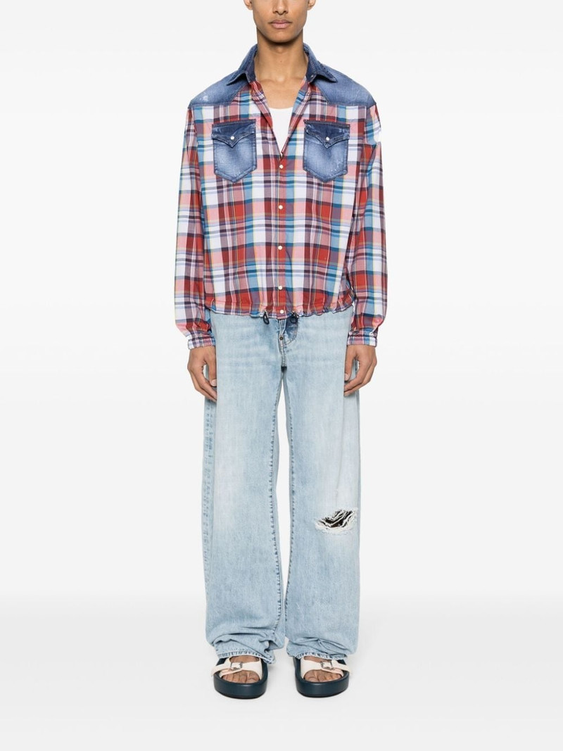 DSQUARED2 panelled cotton shirt outlook
