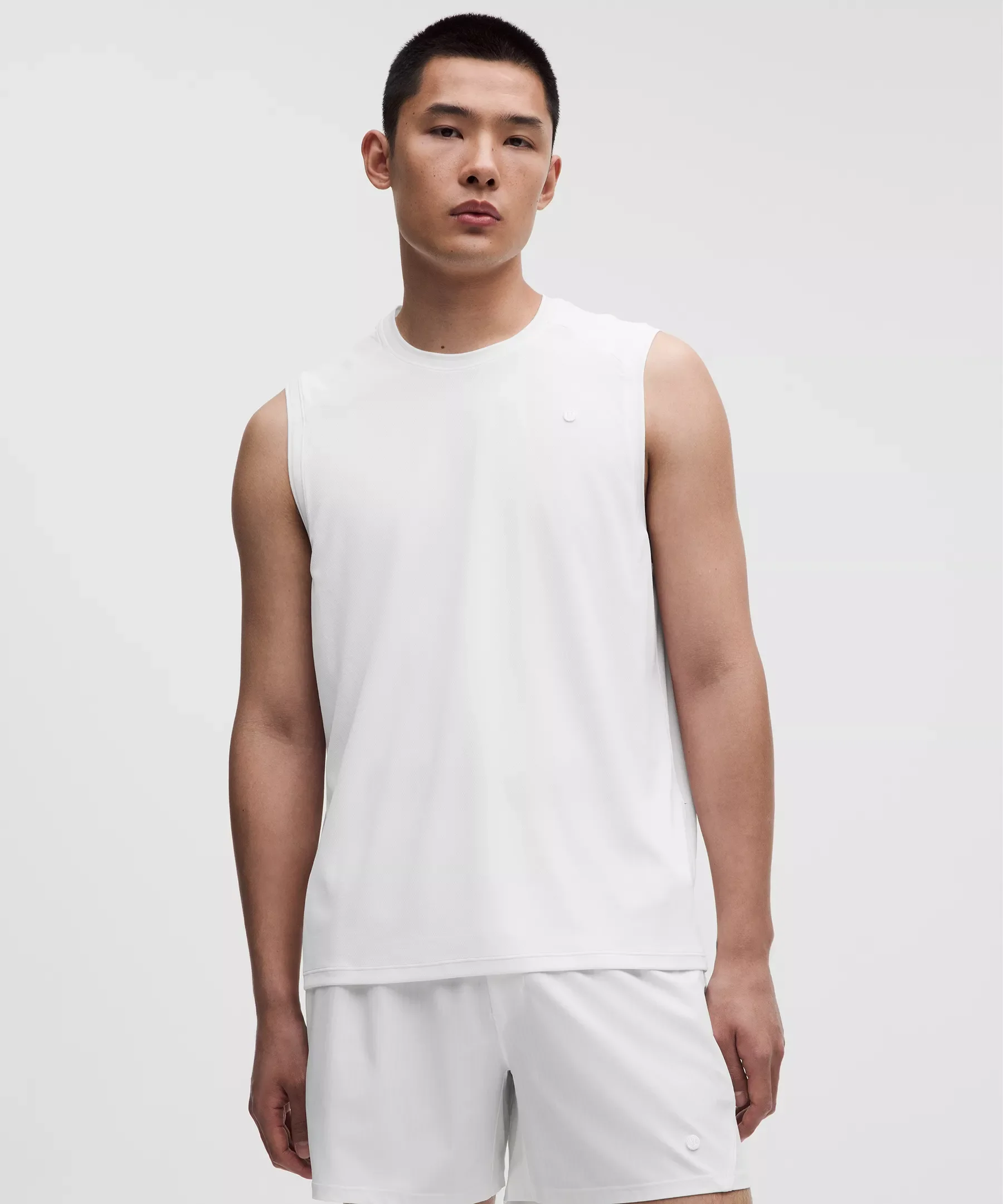 Textured Mesh Tennis Tank - 1