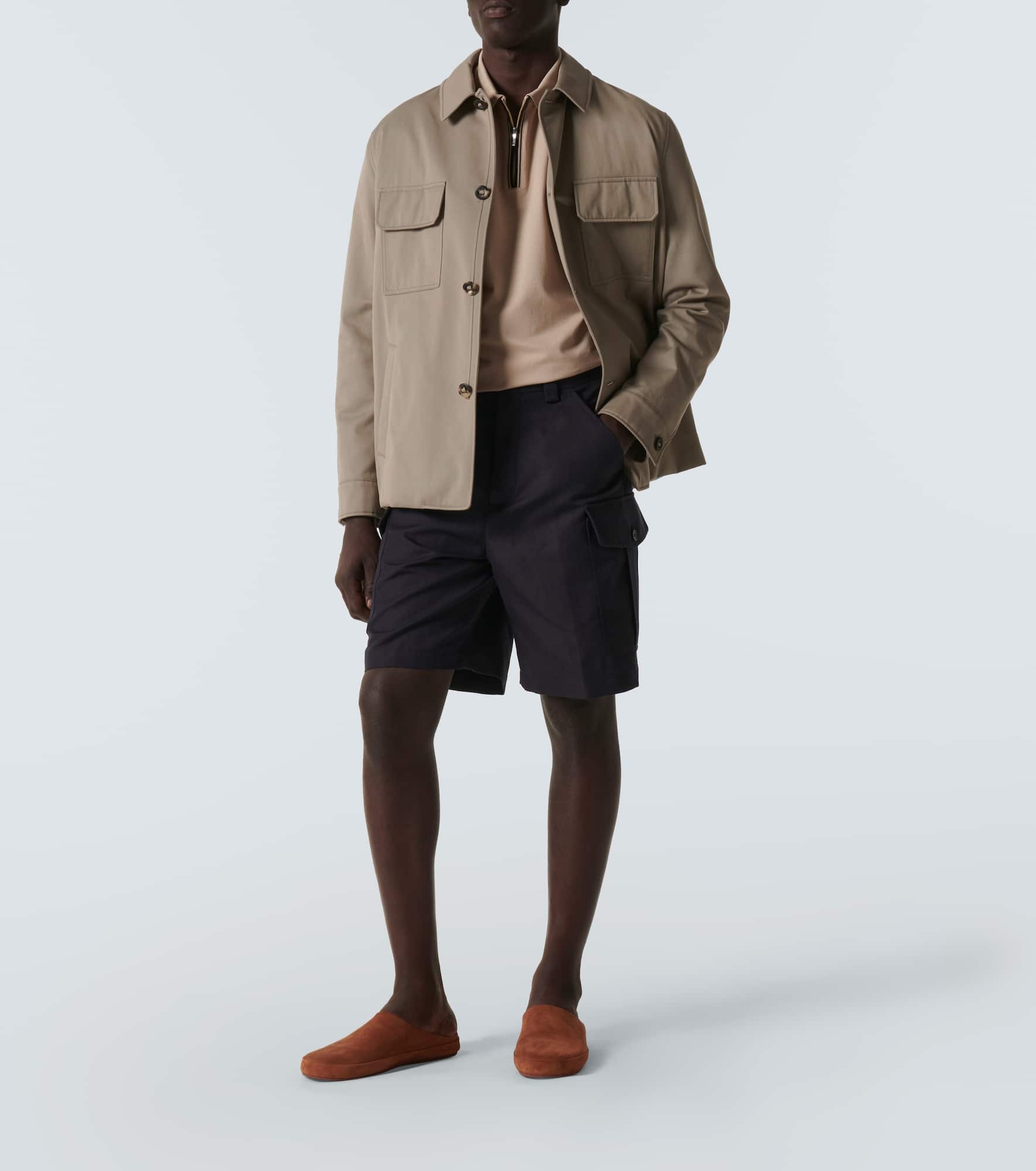 Bizen cotton and linen Bermuda shorts - 2