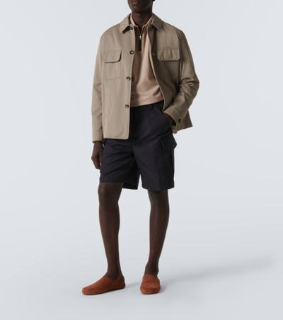 Loro Piana Bizen cotton and linen Bermuda shorts outlook