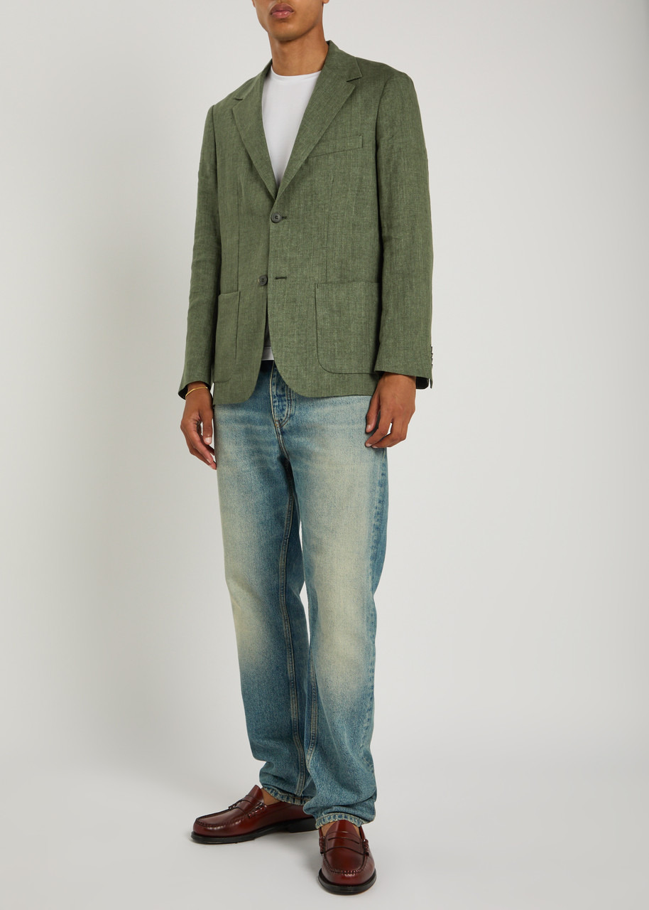 Sunspel Linen Blazer - 3