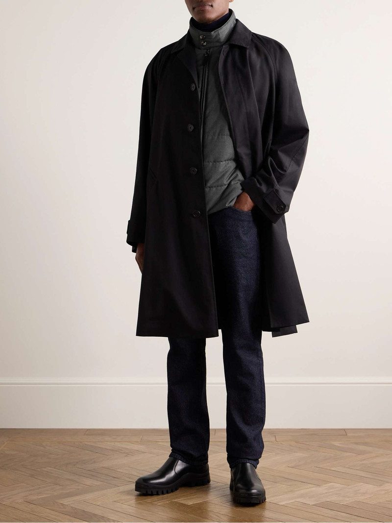 Canali Quilted Padded Canvas Gilet outlook
