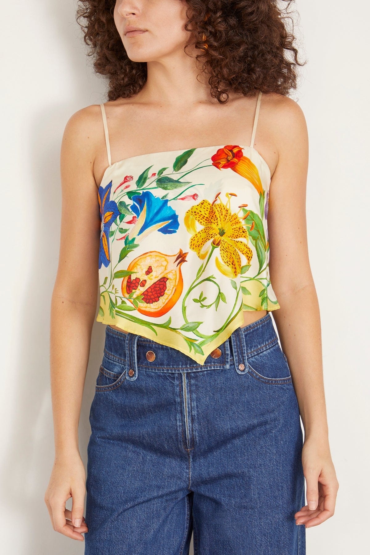 Flores Scarf Top in Multi - 3