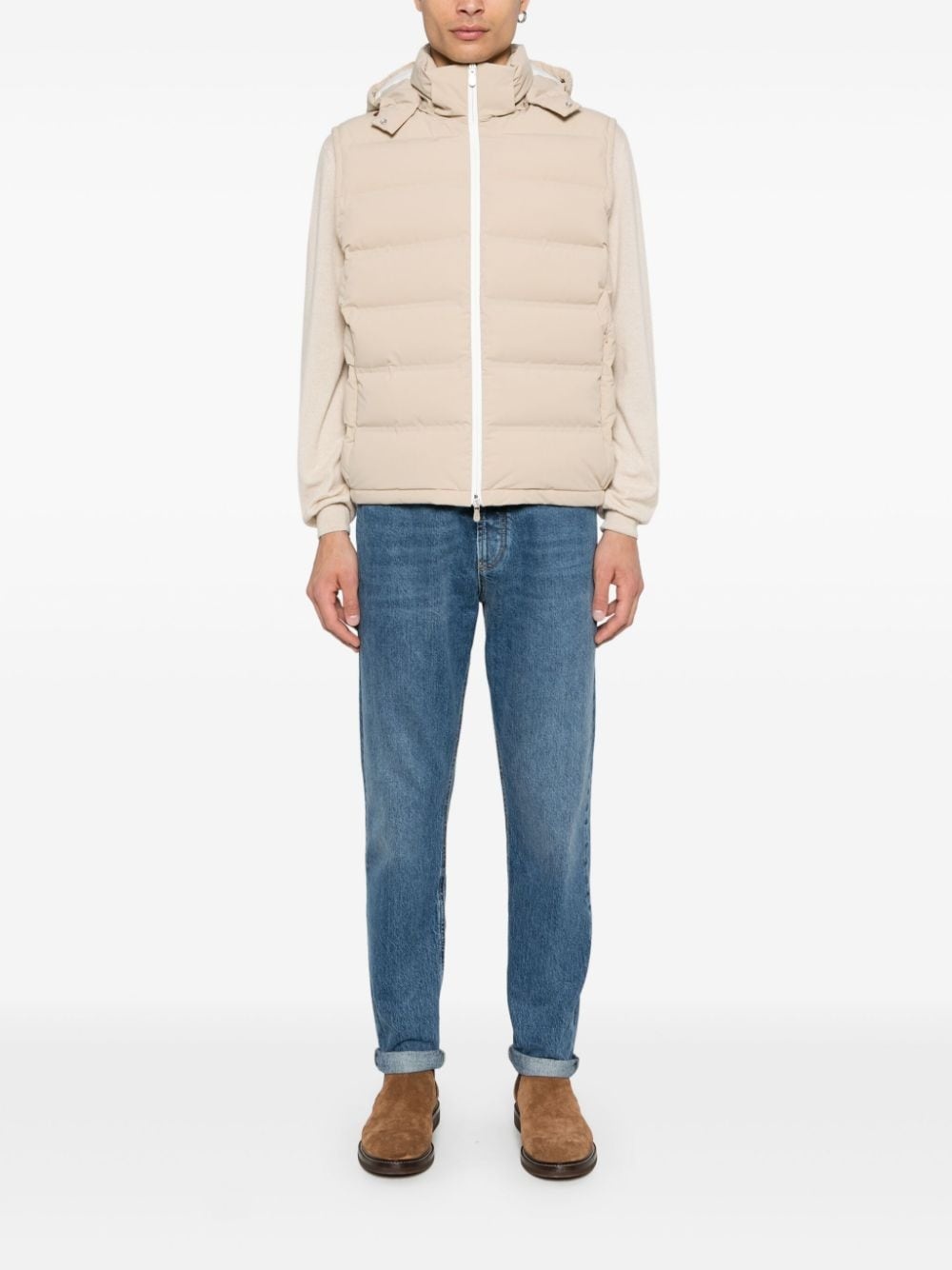 logo-embroidered jeans - 2