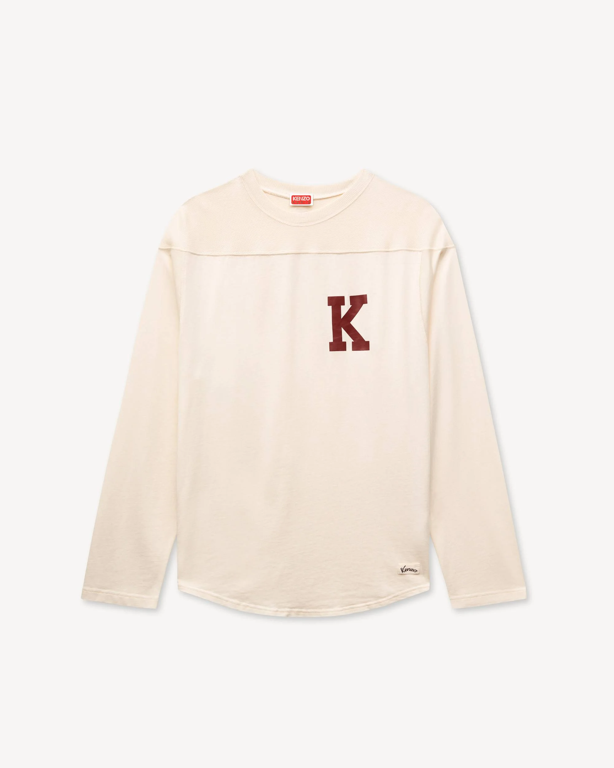 'KENZO Varsity' long sleeves T-shirt in cotton - 1