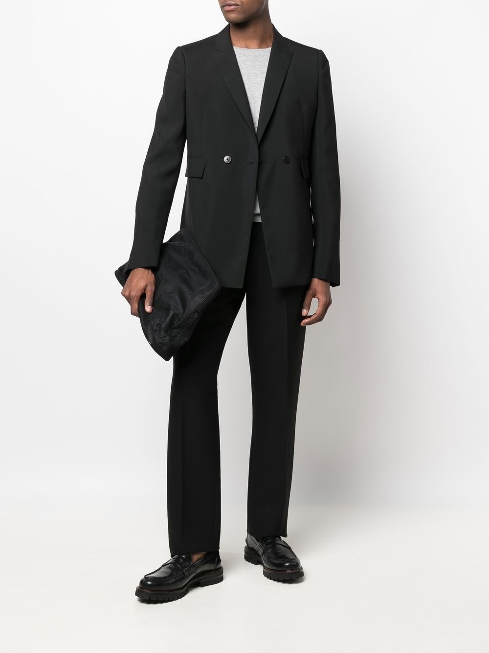 double-breasted tailored blazer - 2