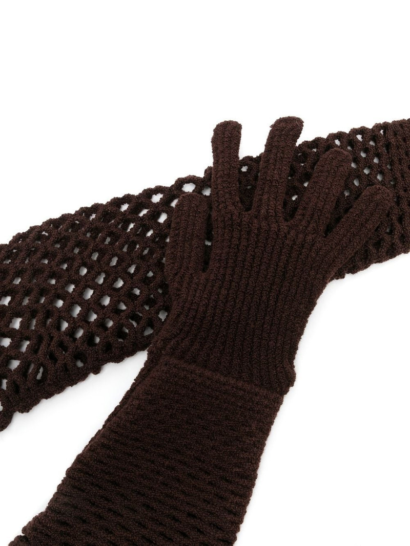 ISA BOULDER open-knit full-length gloves outlook