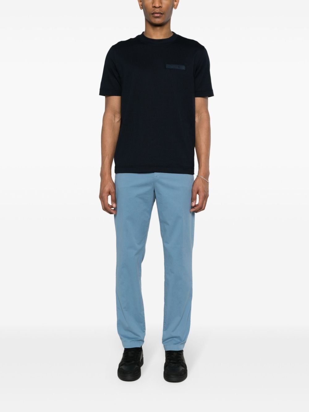 slim-cut chino trousers - 2