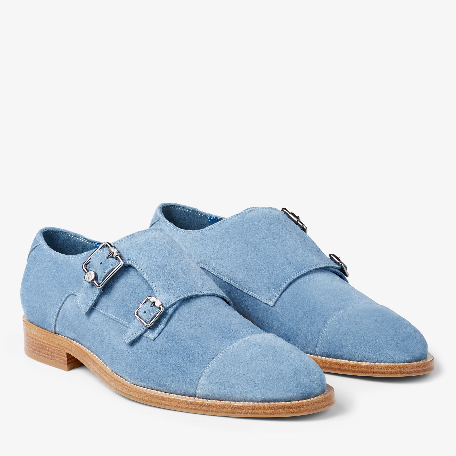 Finnion Monkstrap
Denim Velvet Suede Monk Strap Shoes - 2