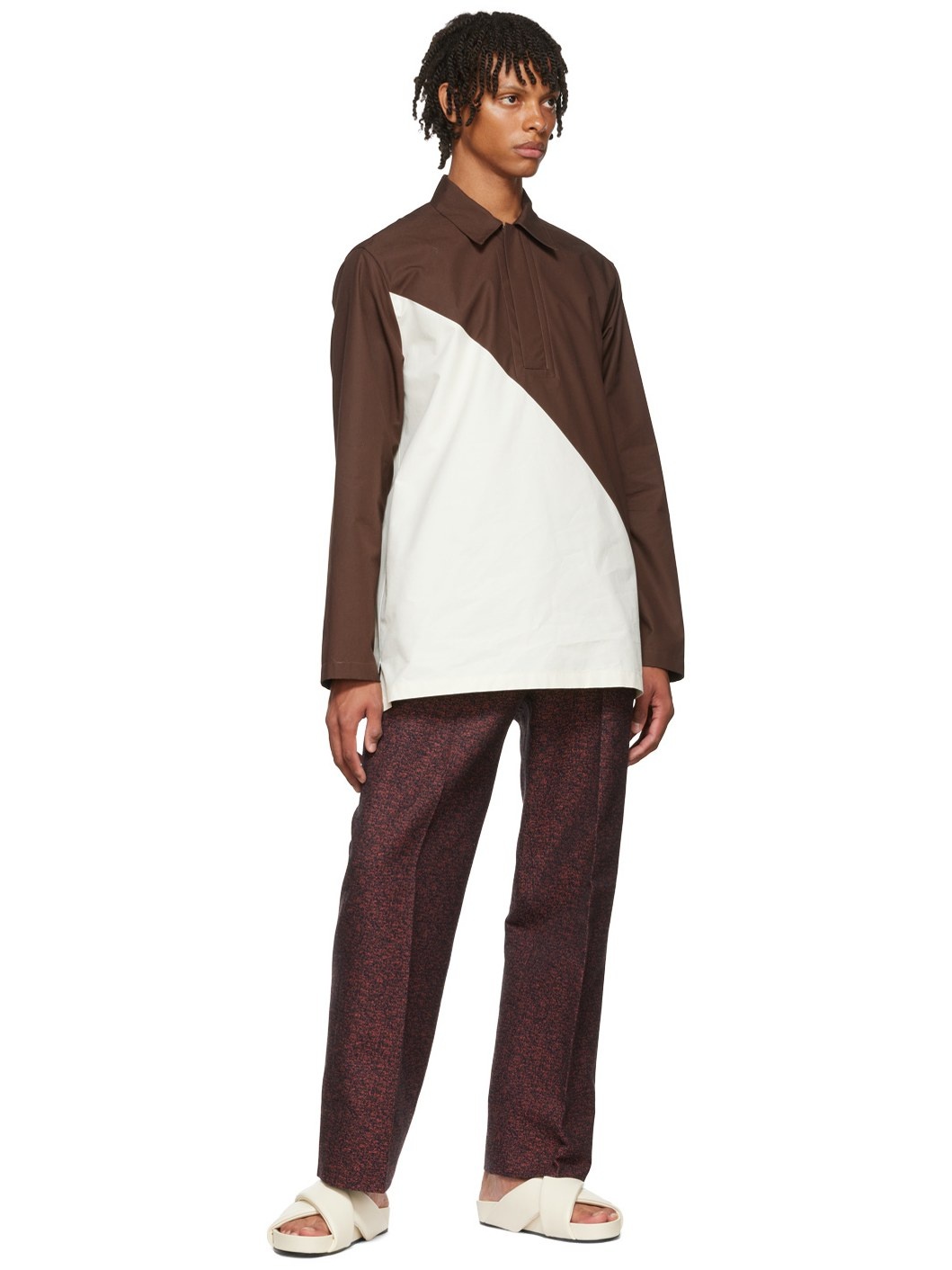 SSENSE Exclusive Red Cotton Trousers - 4