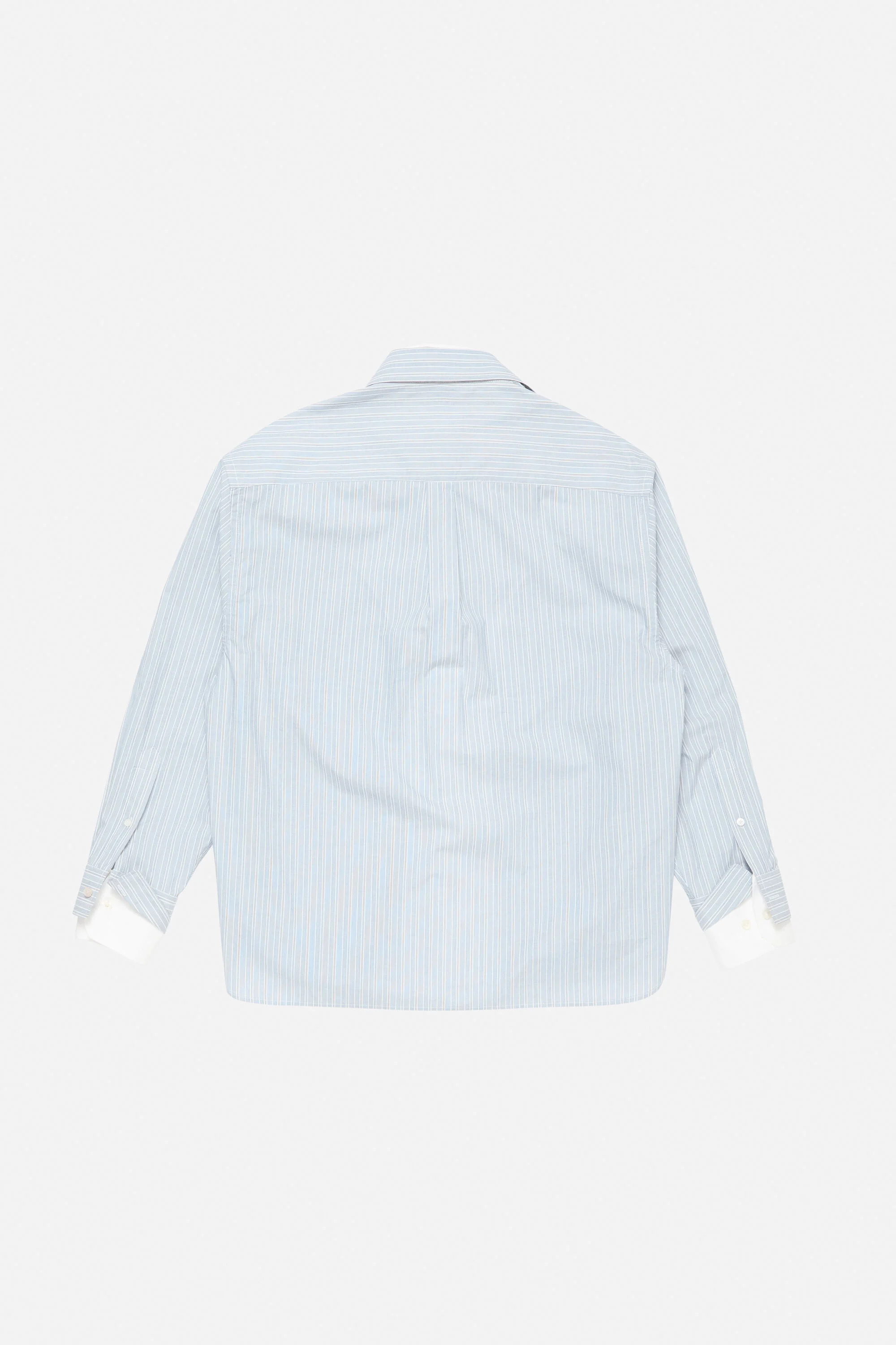 Layered button-up shirt - Blue/white - 6
