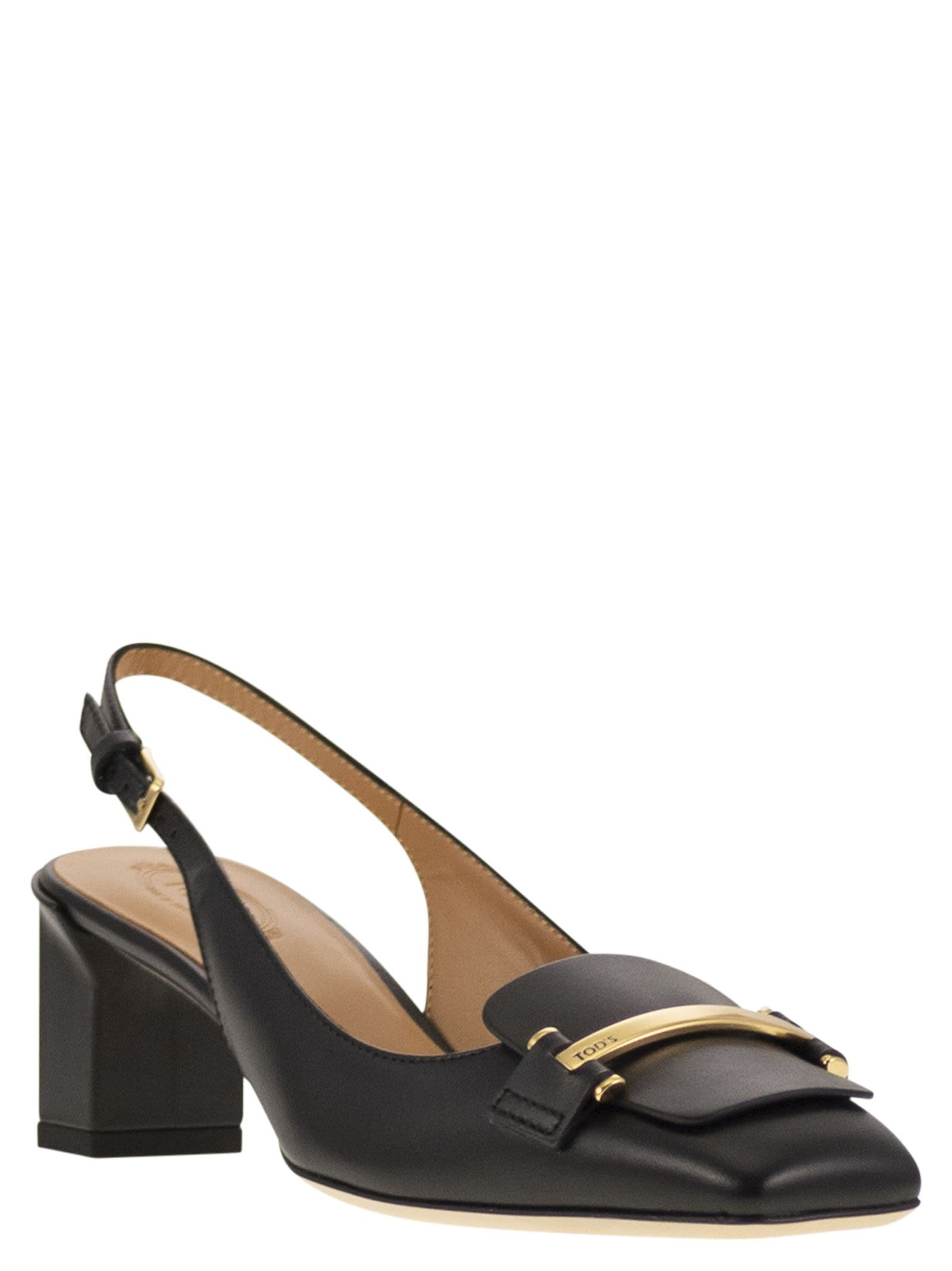 Tod's Women Slingback Leather Décolleté - 2
