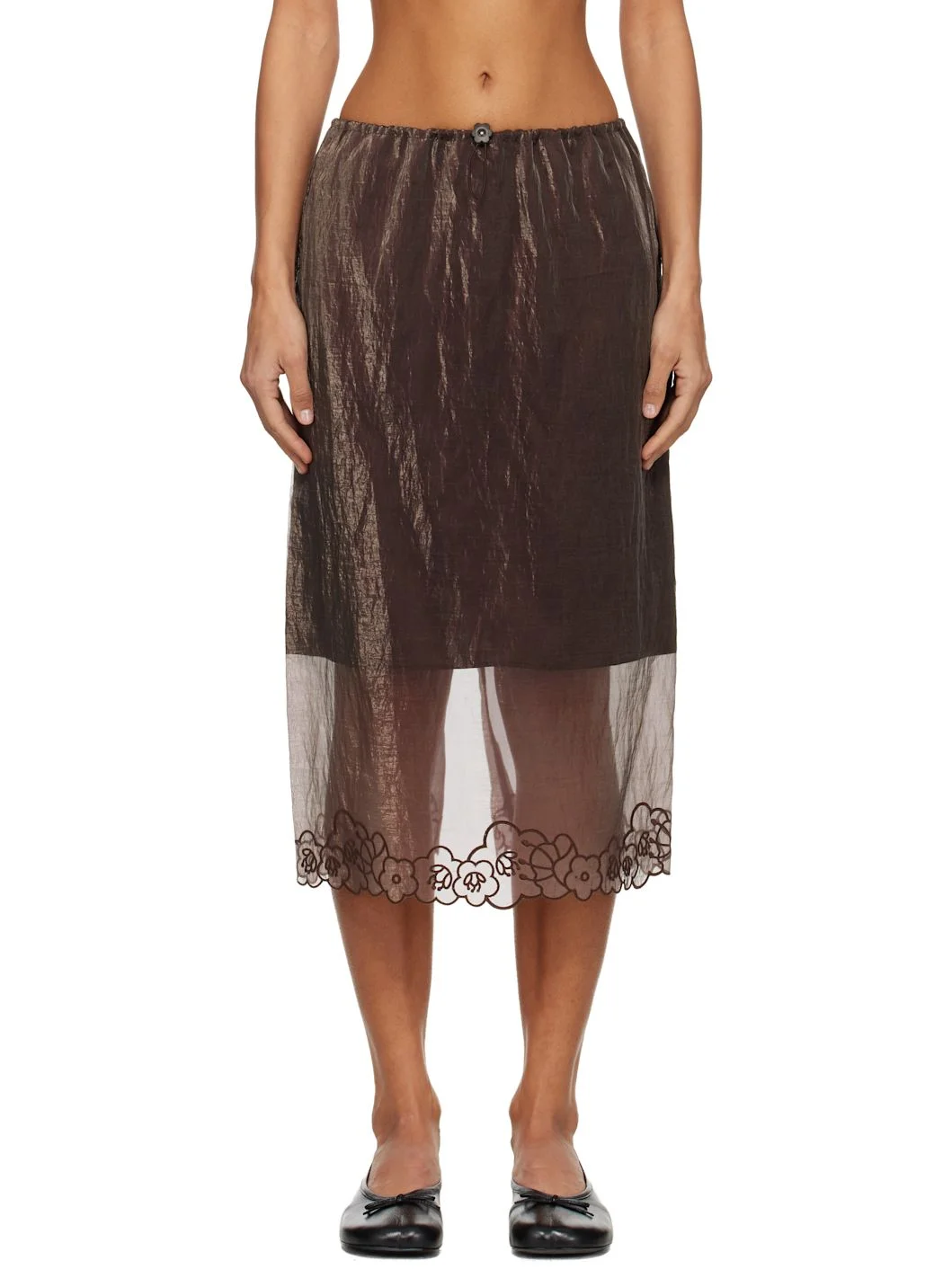 Brown Bria Midi SKirt - 1