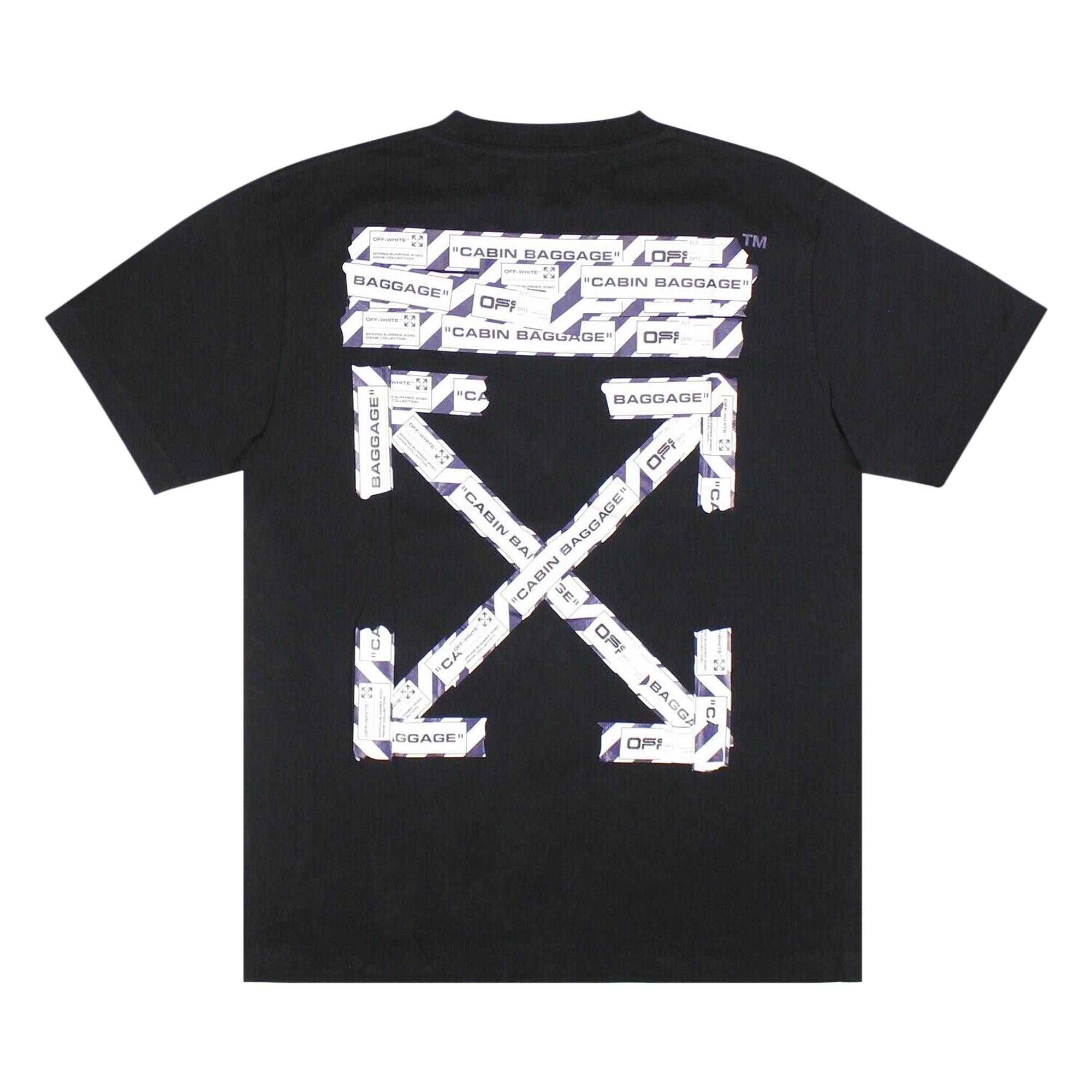 Off-White Airport Tape T-Shirt 'Black/White' - 2