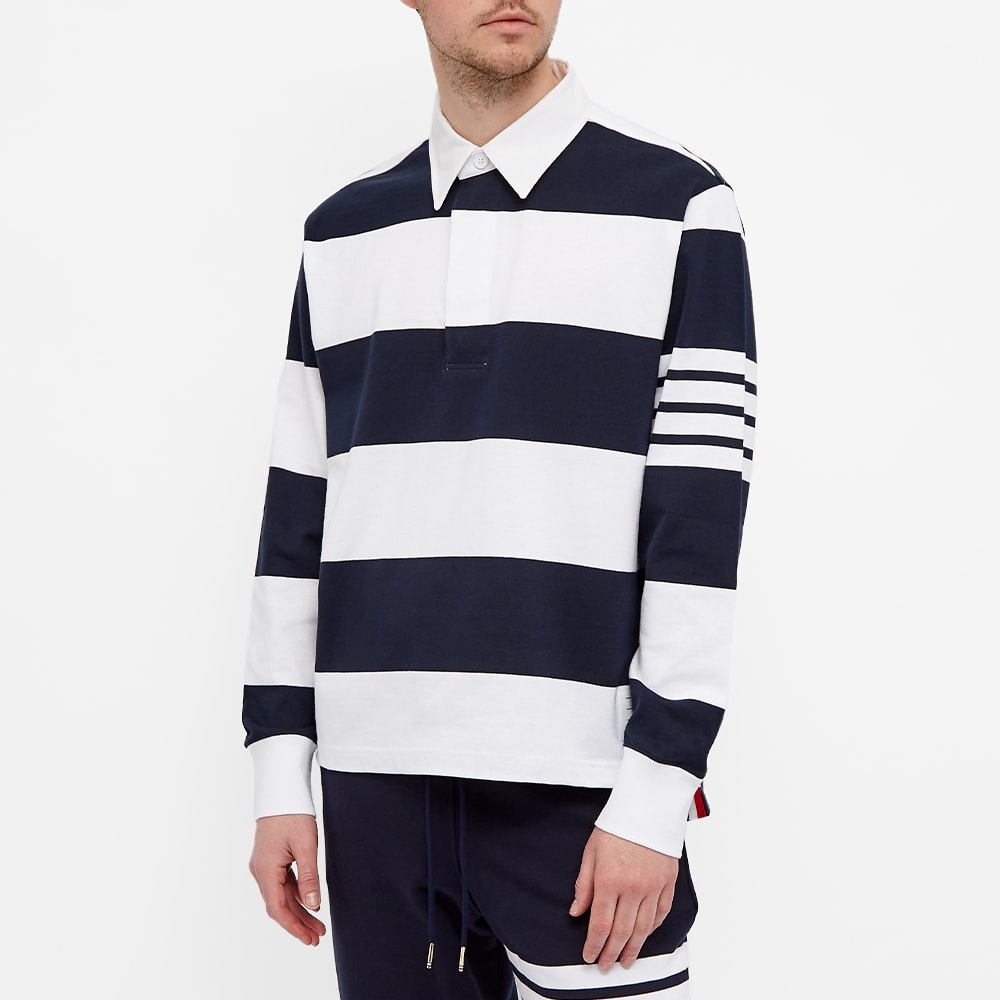 Thom Browne Striped Rugby Shirt - 5