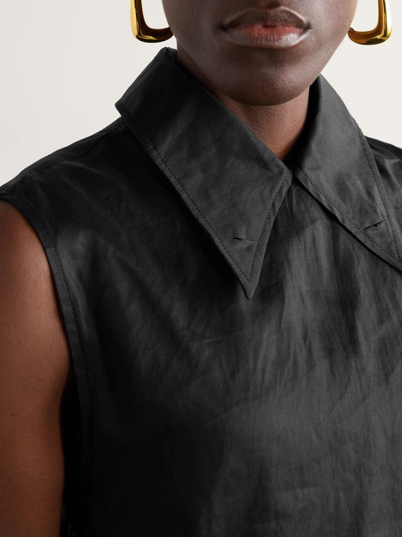 Sleeveless cotton-voile top 6